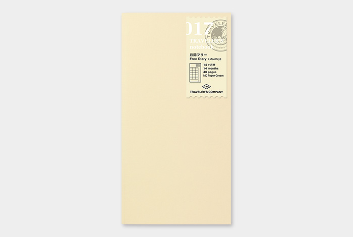 017 - freier Kalender (Monatsansicht) - TRAVELER'S Notebook Refill-14317006-TRAVELER'S COMPANY JAPAN-Einlagen und Zubehör für Größe "Regular" 017 - freier Kalender (Monatsansicht) - TRAVELER'S Notebook Refill von TRAVELER'S COMPANY JAPAN aus der Kategorie Einlagen und Zubehör für Größe "Regular" mit der Artikelnummer 14317006