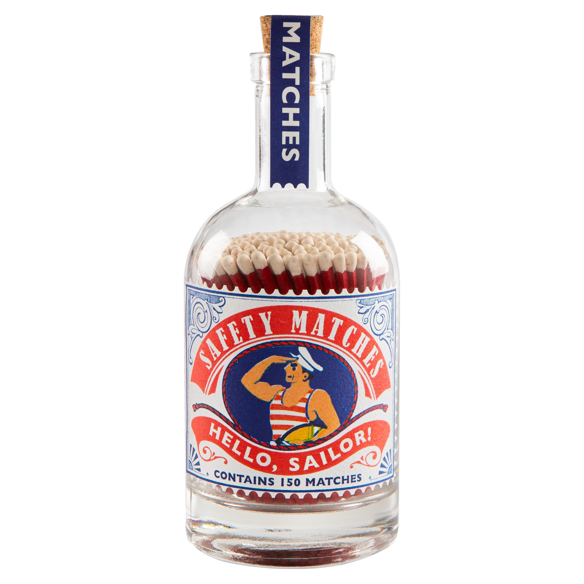 Streichhölzer "Hello Sailor" im Glas - Streichholzflasche von Archivist