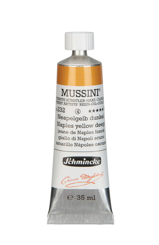 232 - Neapelgelb dunkel - 35ml - Mussini Ölfarbe von Schmincke - PG4