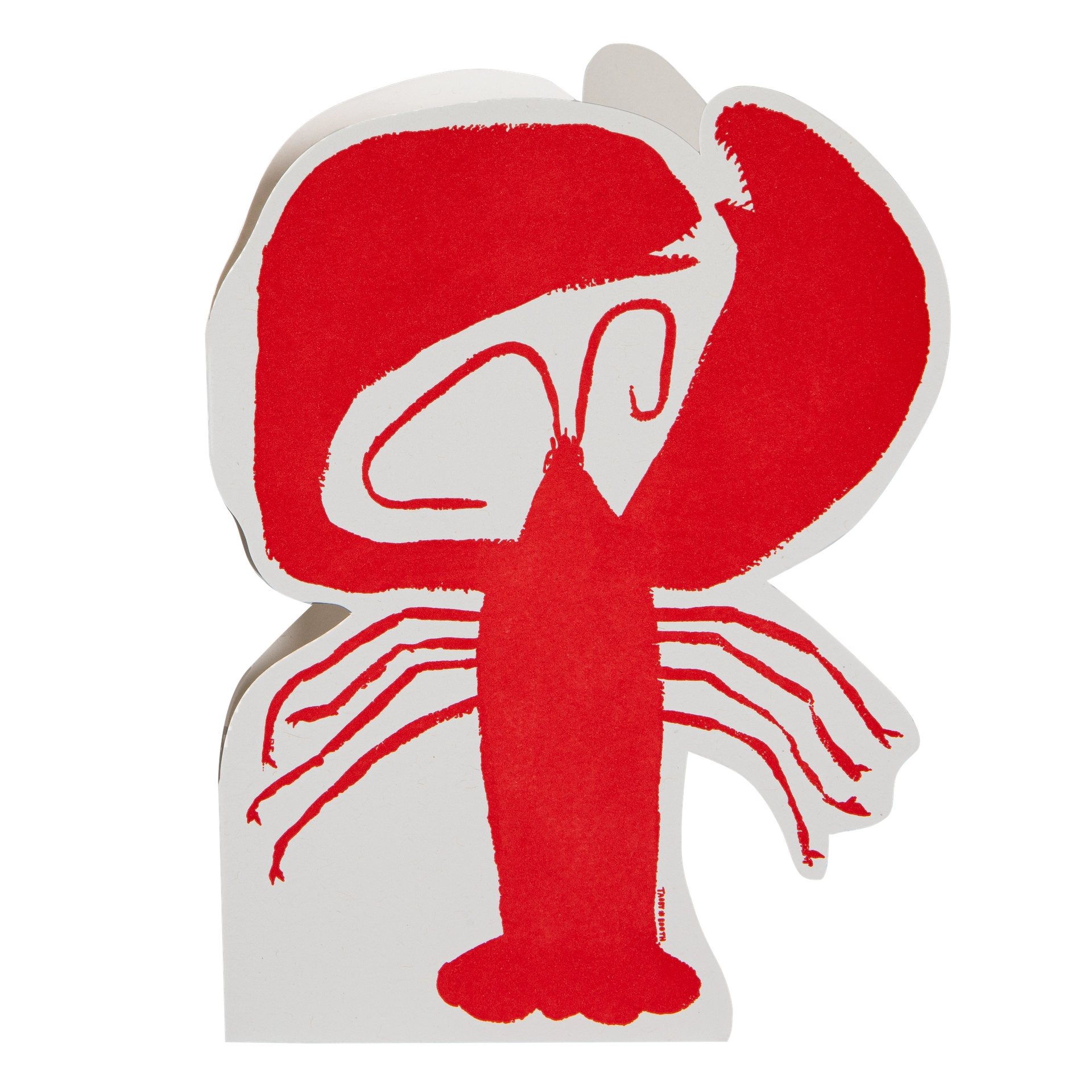 "The Lobster" - 3D Klappkarte - Cut-Out Card von Archivist