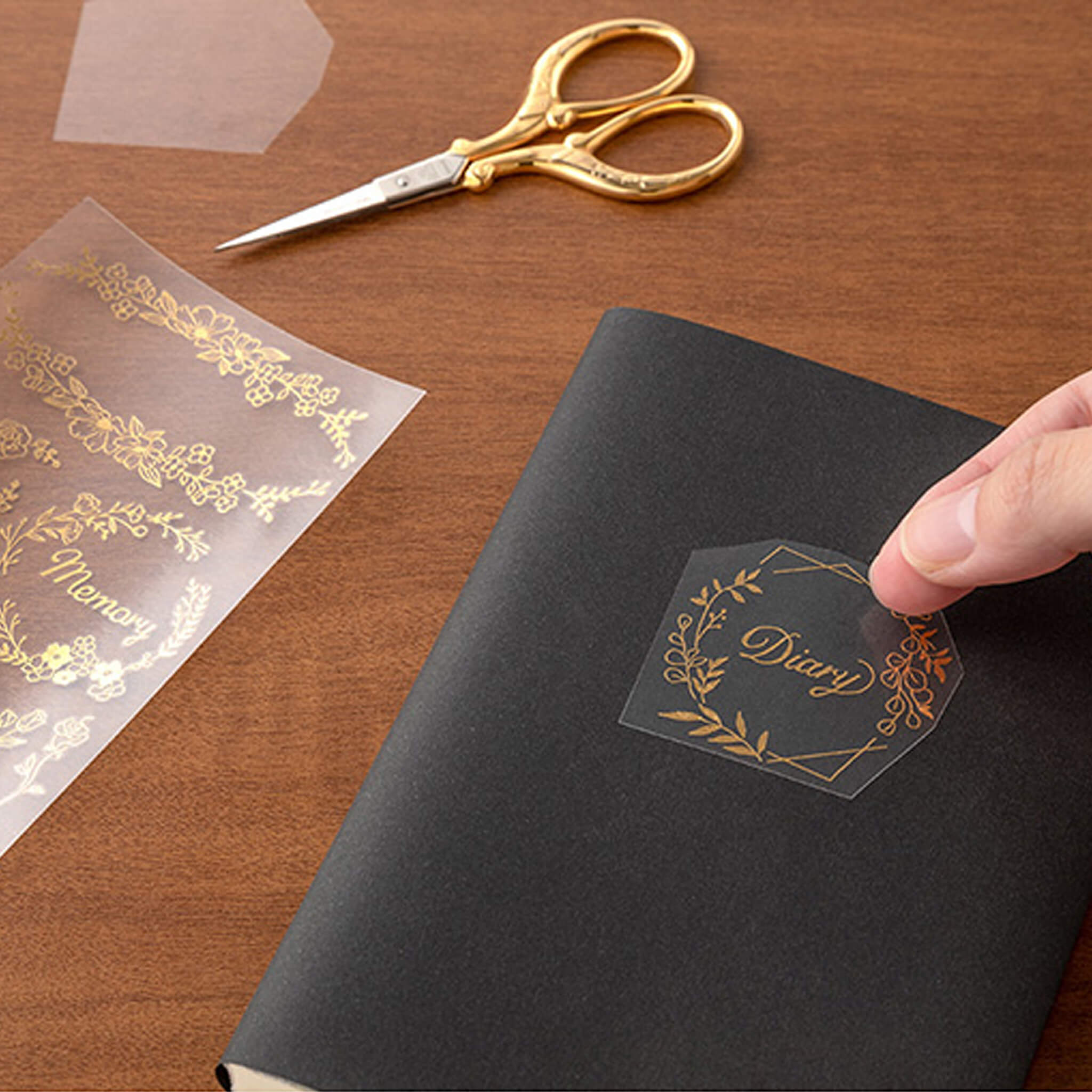 Midori Transfer Sticker Gold - Floral Midori Transfer Sticker Gold - Floral