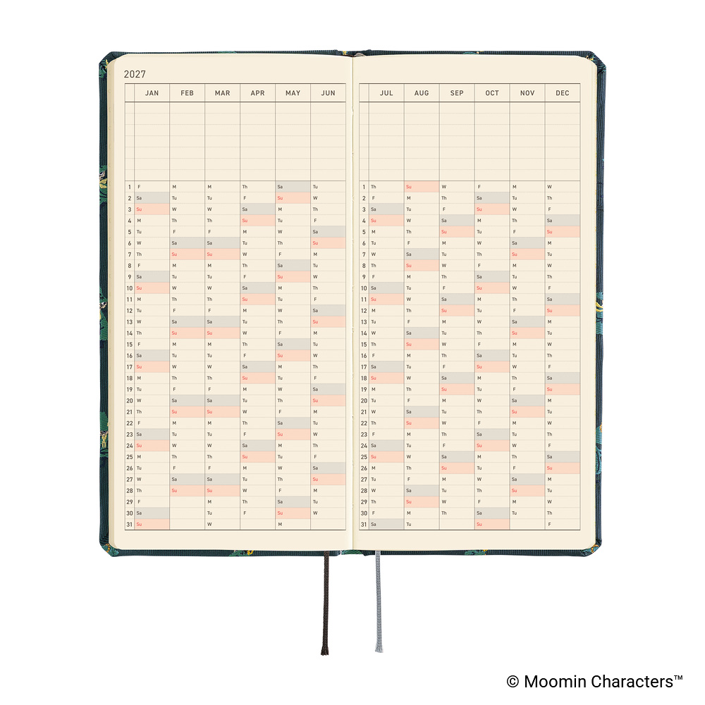 Weeks 2027 englisch – Moomin: A Day in the Life of Snufkin | Hobonichi