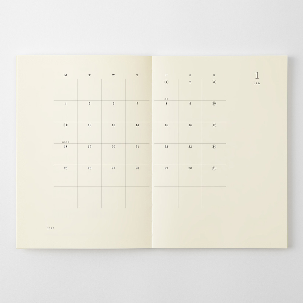MD Notebook Kalender 2027 [A5 Thin]