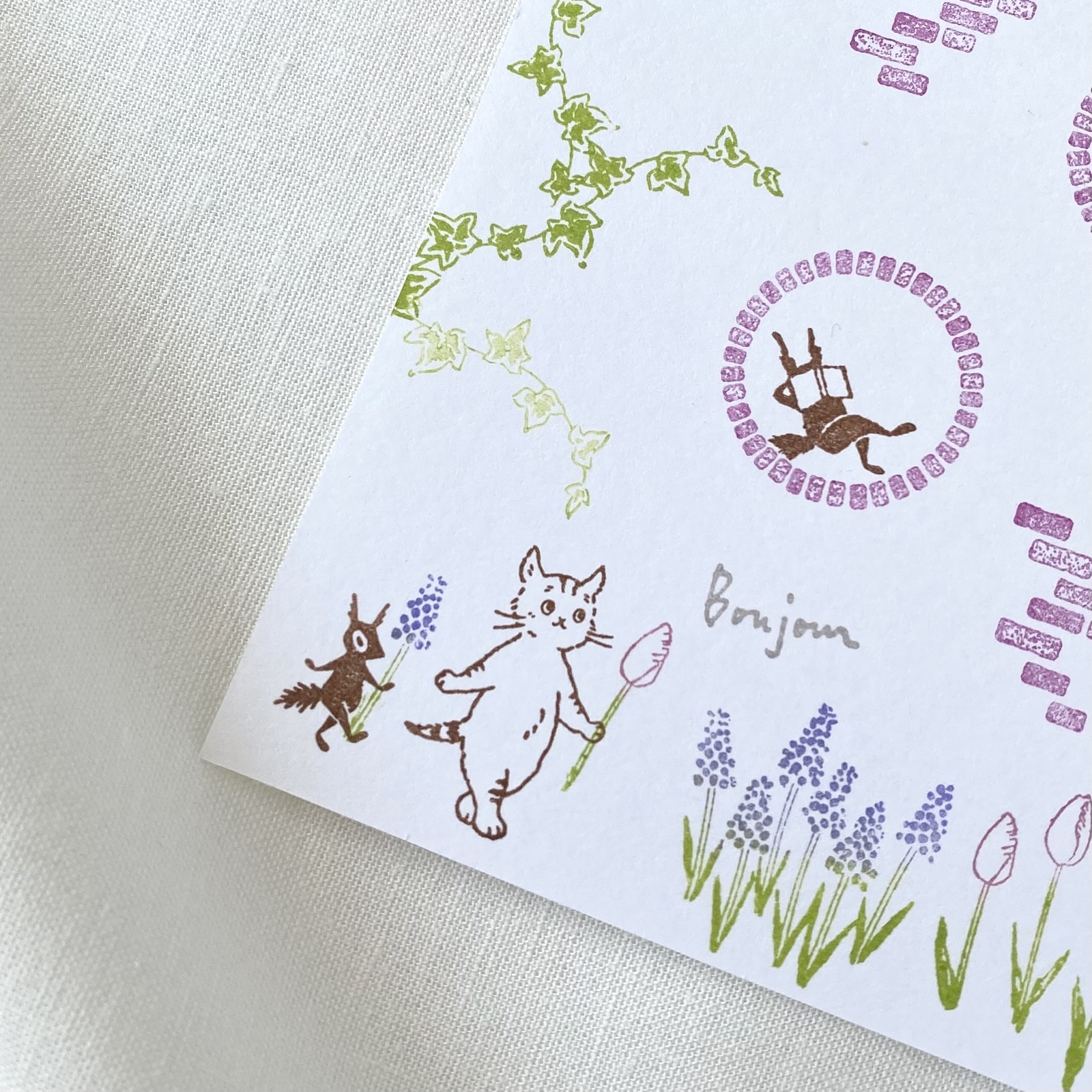 Eichhörnchen - rechts - Japanischer Stempel