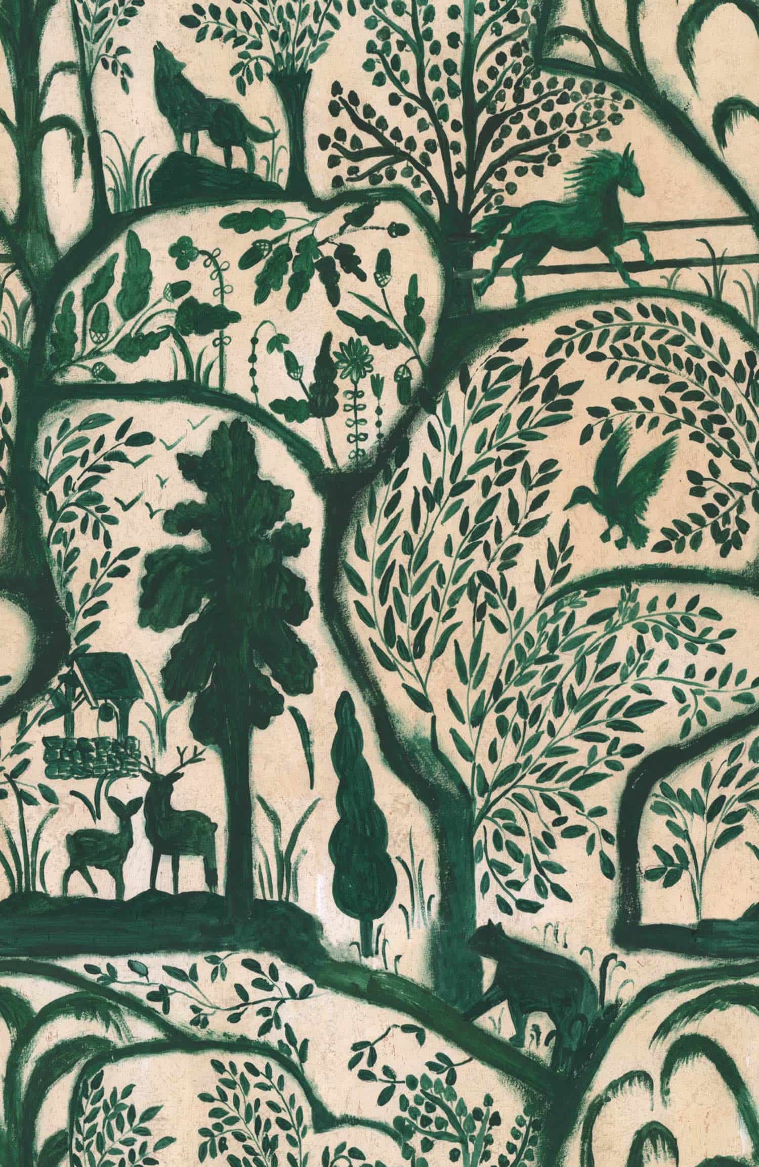 Tapete THE ENCHANTED WOODLAND Green von MINDTHEGAP aus der Kategorie MIND THE GAP mit der Artikelnummer WP20549