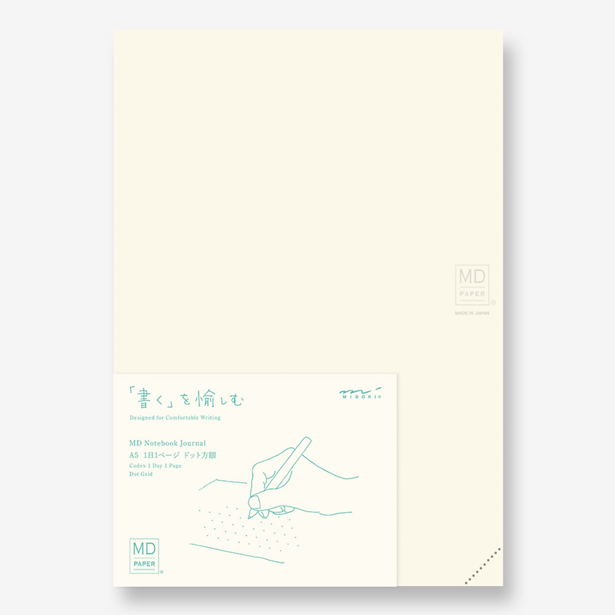 MD Notebook Journal - A5 - Codex 1 Day 1 Page - Dot Grid - Midori Notizbuch-15313006-Midori Japan-MD Journal MD Notebook Journal - A5 - Codex 1 Day 1 Page - Dot Grid - Midori Notizbuch von Midori Japan aus der Kategorie MD Journal mit der Artikelnummer 15313006