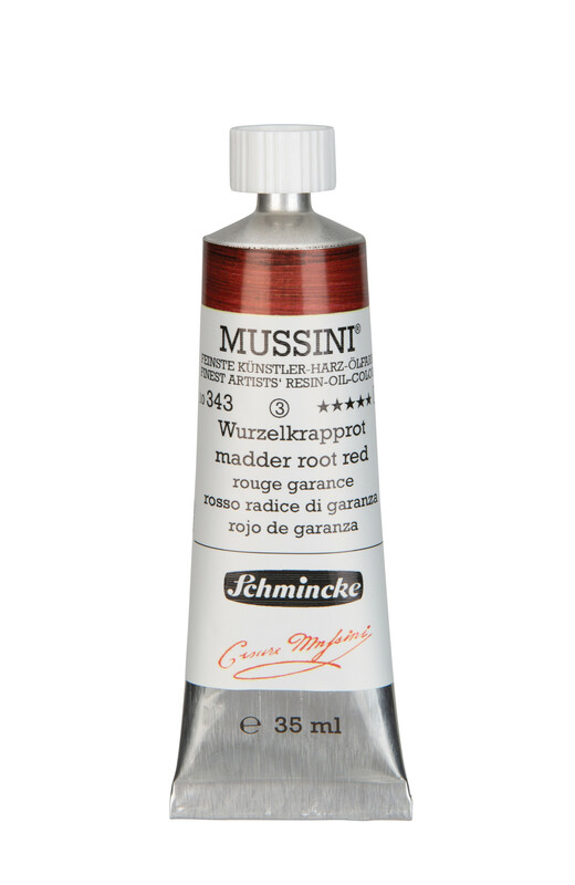 343 - Wurzelkrapprot - 35ml - Mussini Ölfarbe von Schmincke - PG3