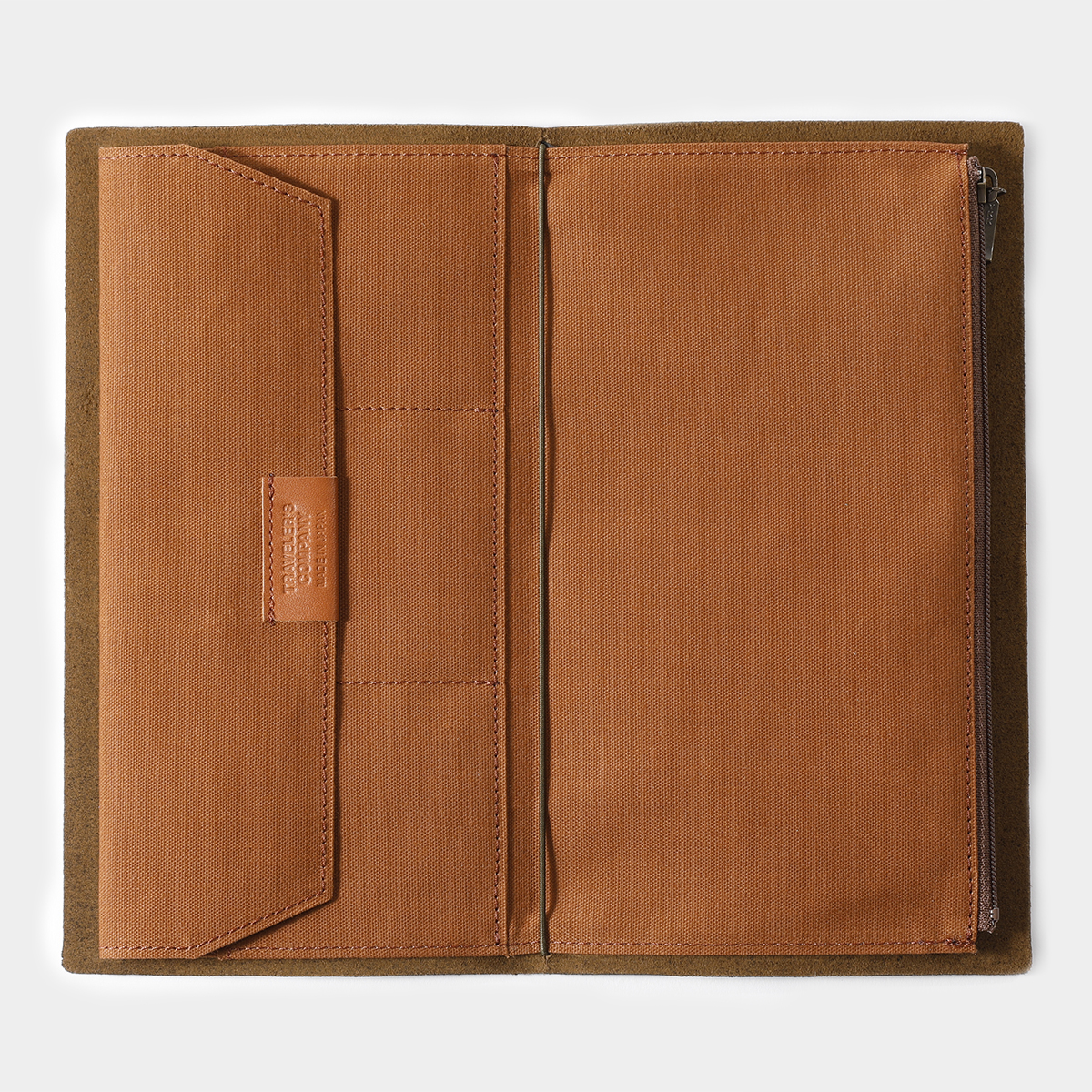 Zipper Case Baumwolle "Braun" - TRAVELER'S FACTORY Notebook Refill Regular