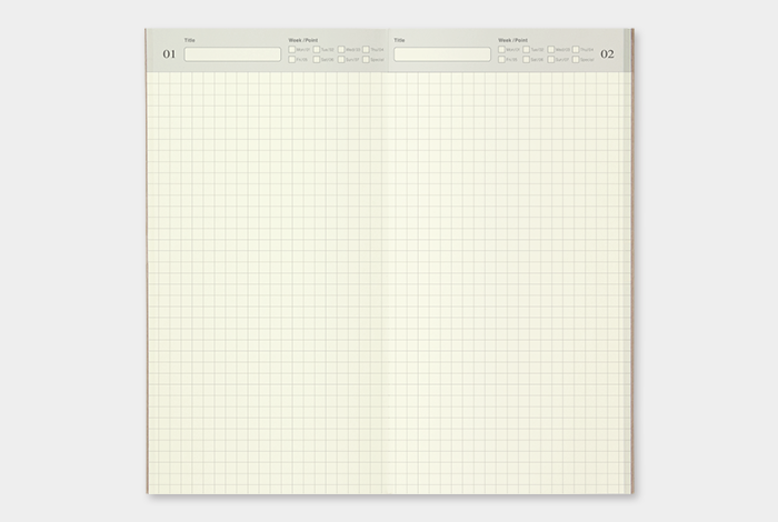 005 - freier Kalender oder Tagebuch (täglich) - TRAVELER'S Notebook Refill