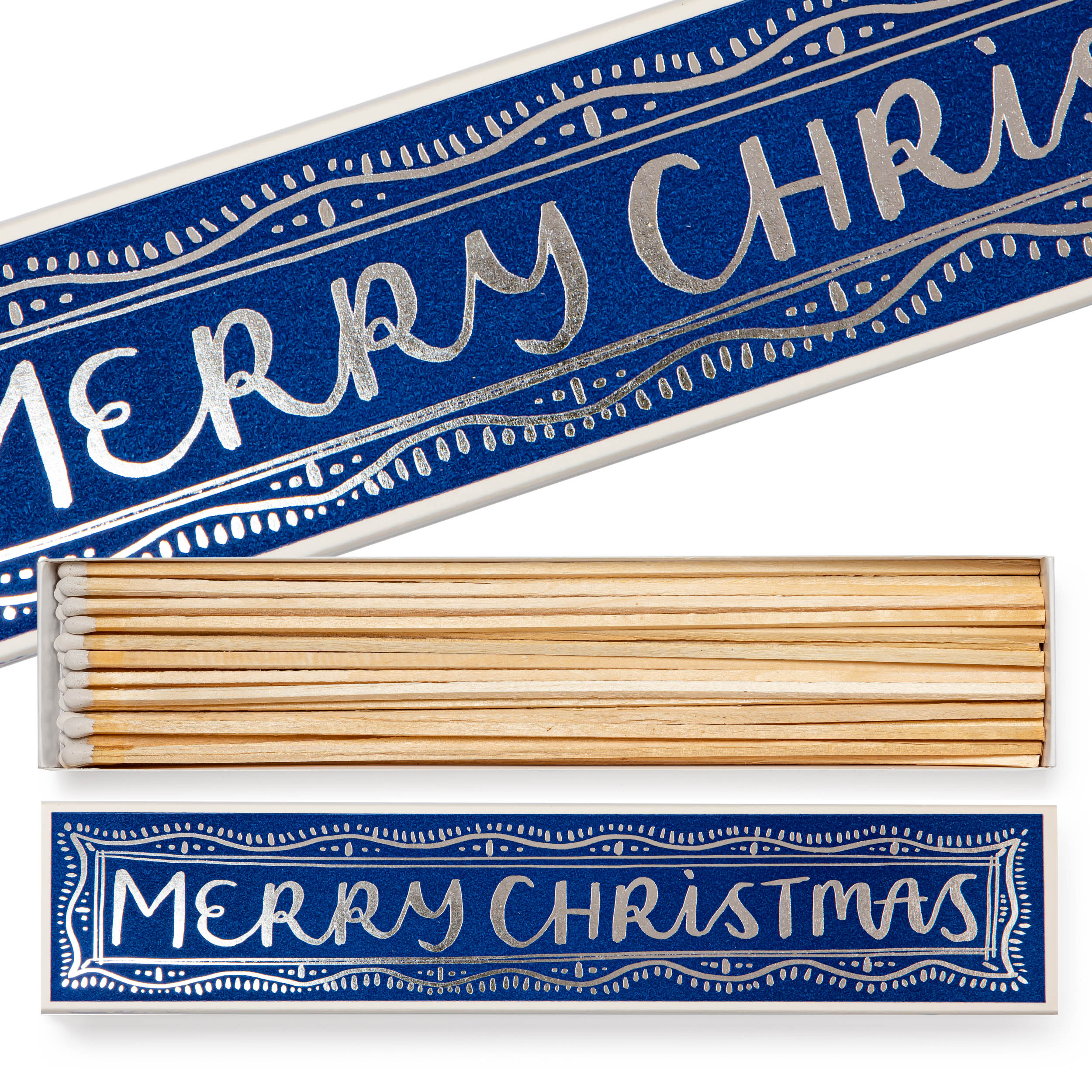 Streichhölzer lang "Merry Christmas" - Kaminstreichhölzer von Archivist aus England