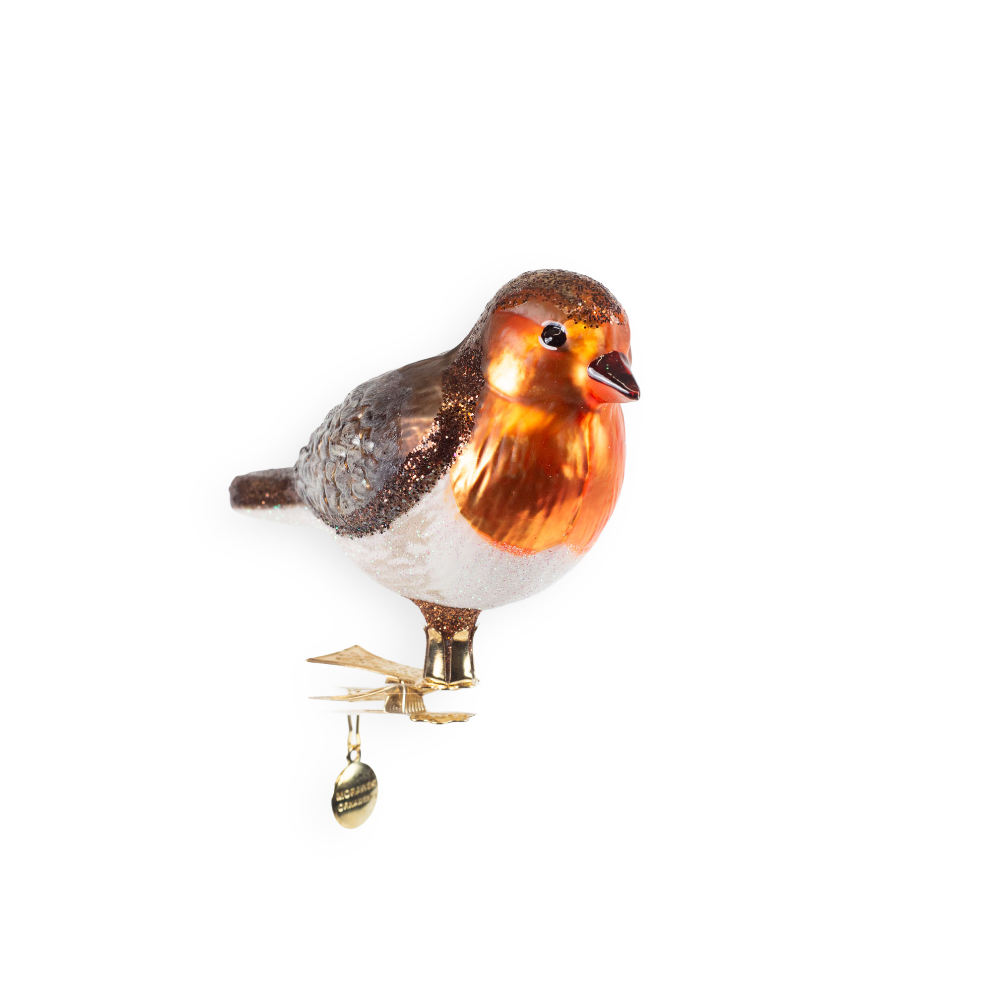 Rotkehlchen - Christbaumschmuck - Glaskunst aus Polen