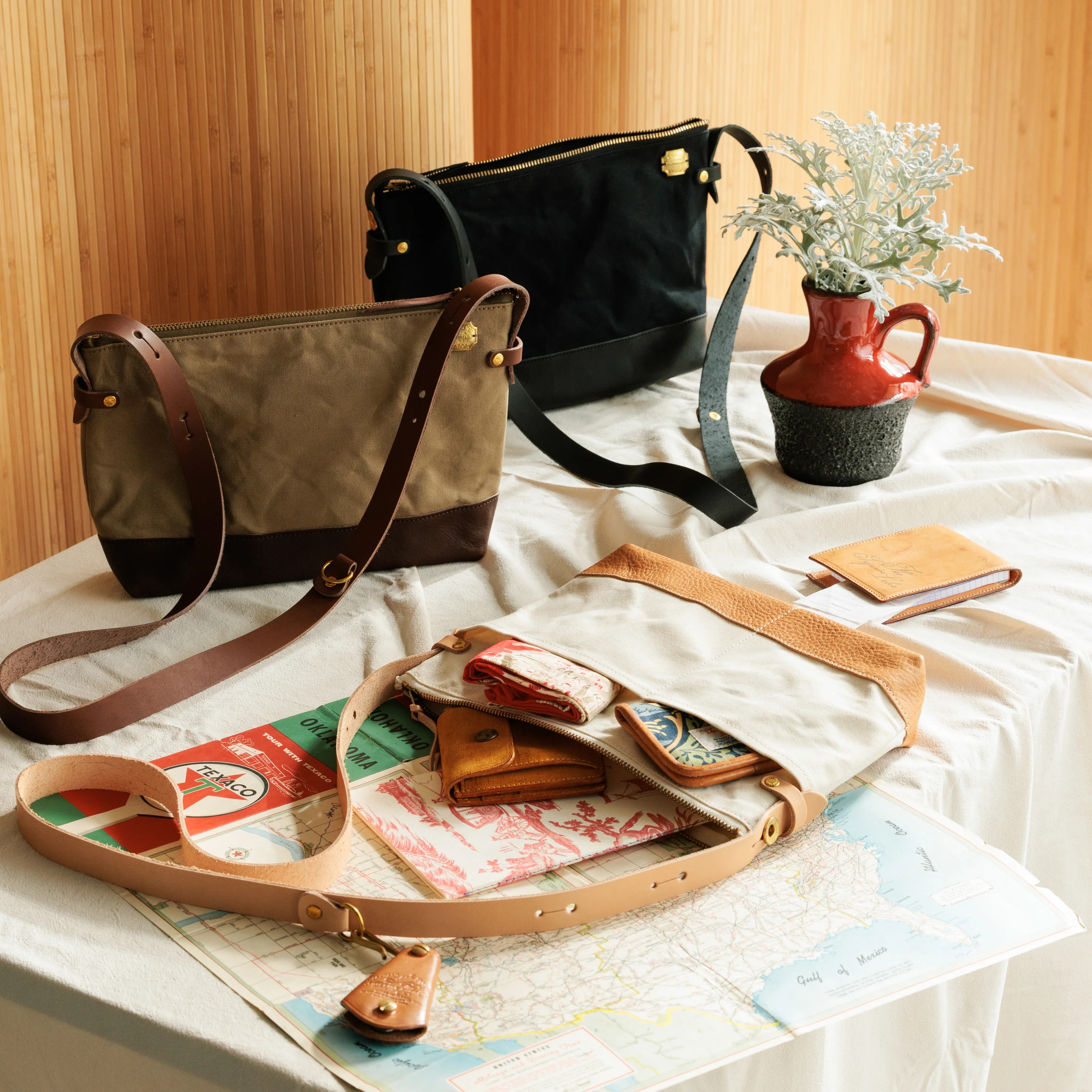 Shoulder Bag - Leather Bottom - The Superior Labor