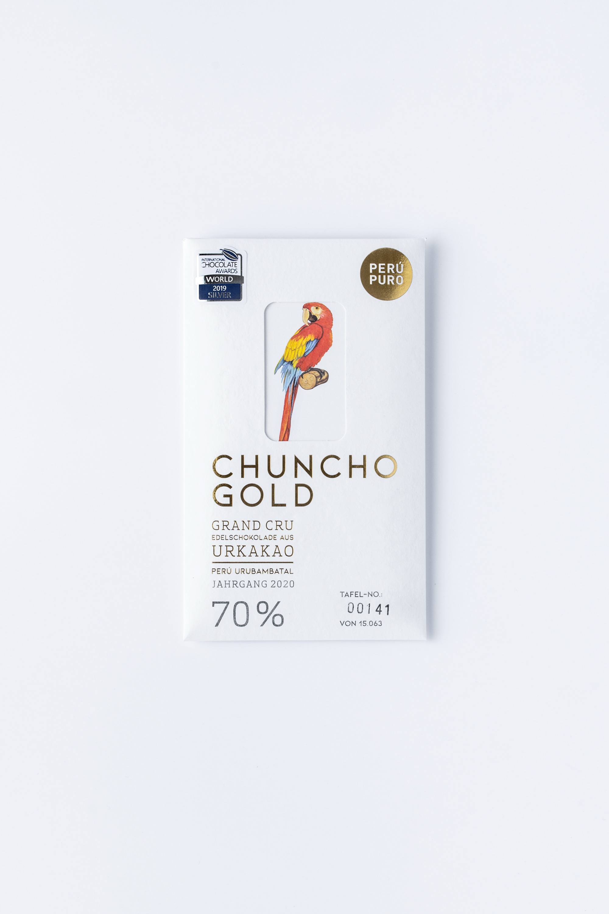 Chuncho Gold - 70% - GRAND CRU Edelschokolade aus Urkakao - Perù Puro Chuncho Gold - 70% - GRAND CRU Edelschokolade aus Urkakao - Perù Puro