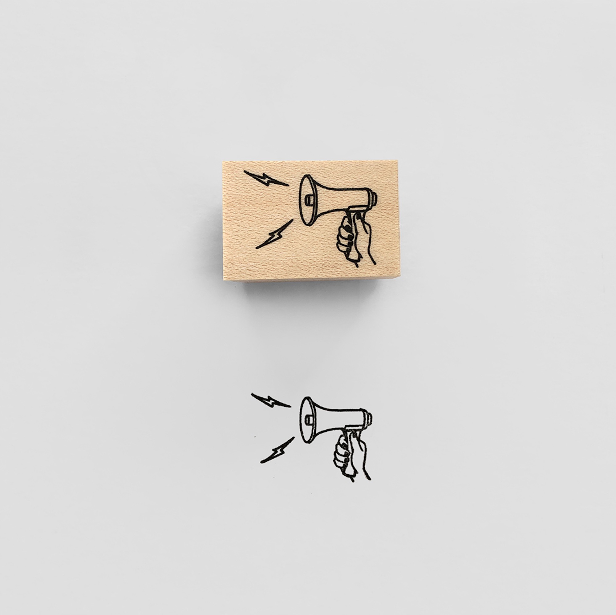 "Megaphone" - Knoopworks - Japanischer Stempel-KN-17-YAMADA-Stempel von KNOOPWORKS "Megaphone" - Knoopworks - Japanischer Stempel von YAMADA aus der Kategorie Stempel von KNOOPWORKS mit der Artikelnummer KN-17