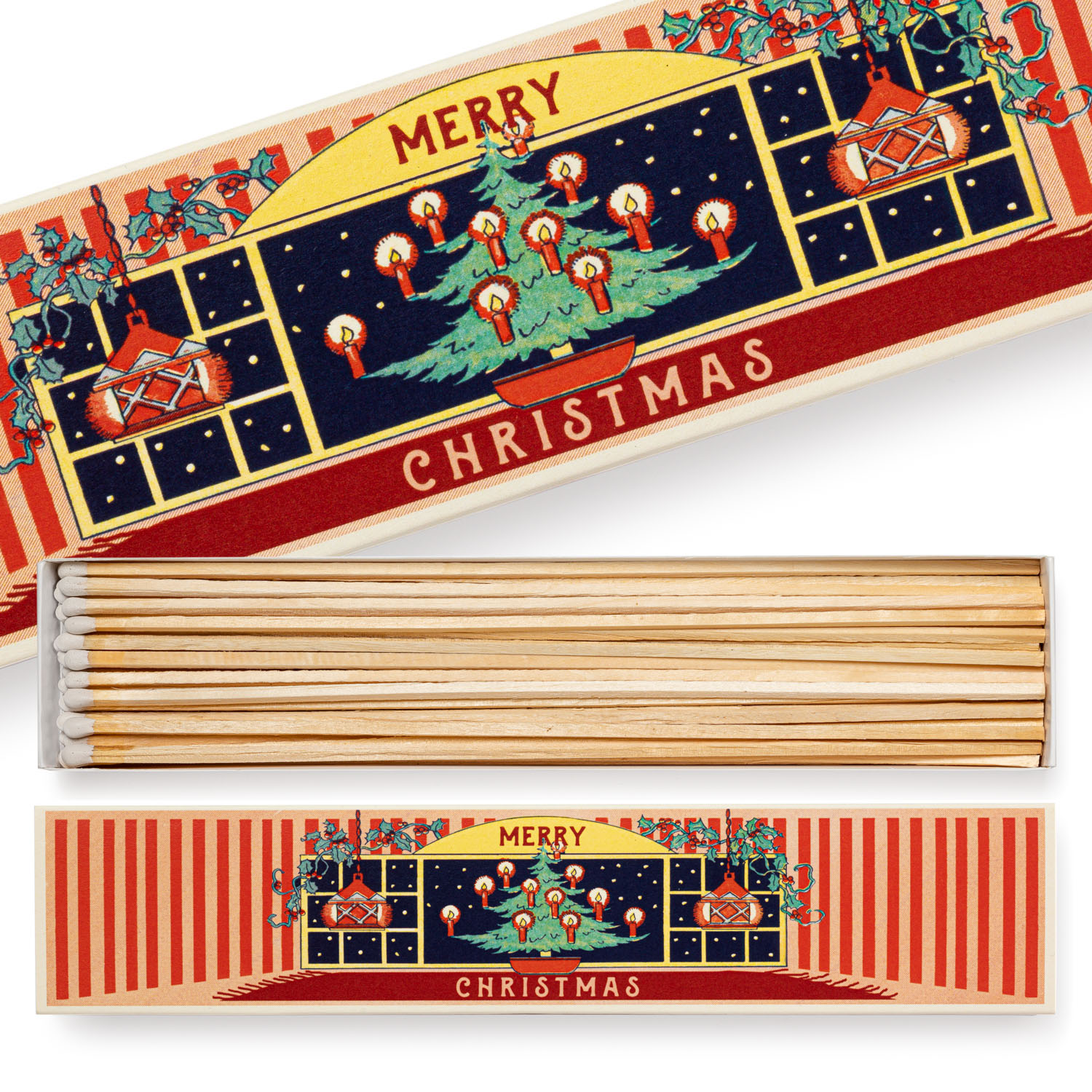 Streichhölzer lang "Christmas at Home" - Kaminstreichhölzer von Archivist aus England