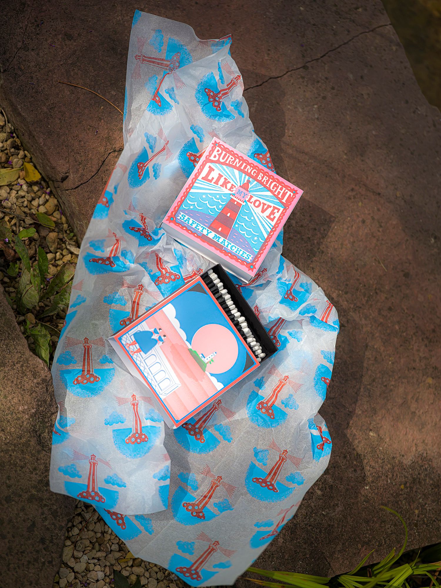 Streichhölzer "Lighthouse View" - Square Matches von Archivist