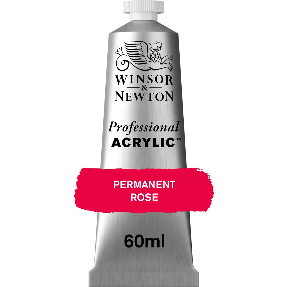 502 - Permanent Rose - 60ml Professional Acrylic von Winsor&Newton - S3