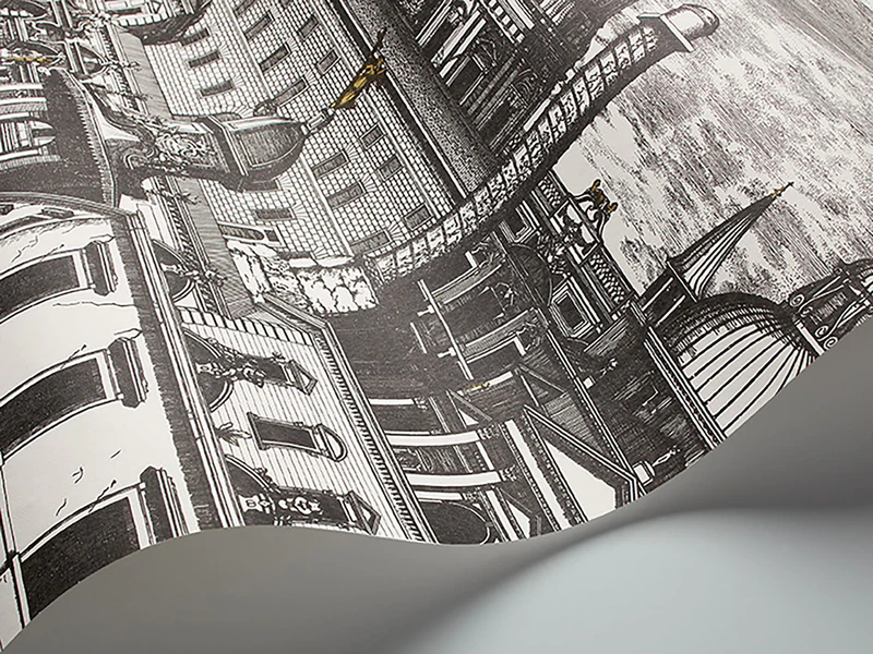 Riflesso Tapete - 114/20040 - Cole&Son - Fornasetti Senza Tempo von Cole&Son aus der Kategorie Fornasetti Selection mit der Artikelnummer 114-20040