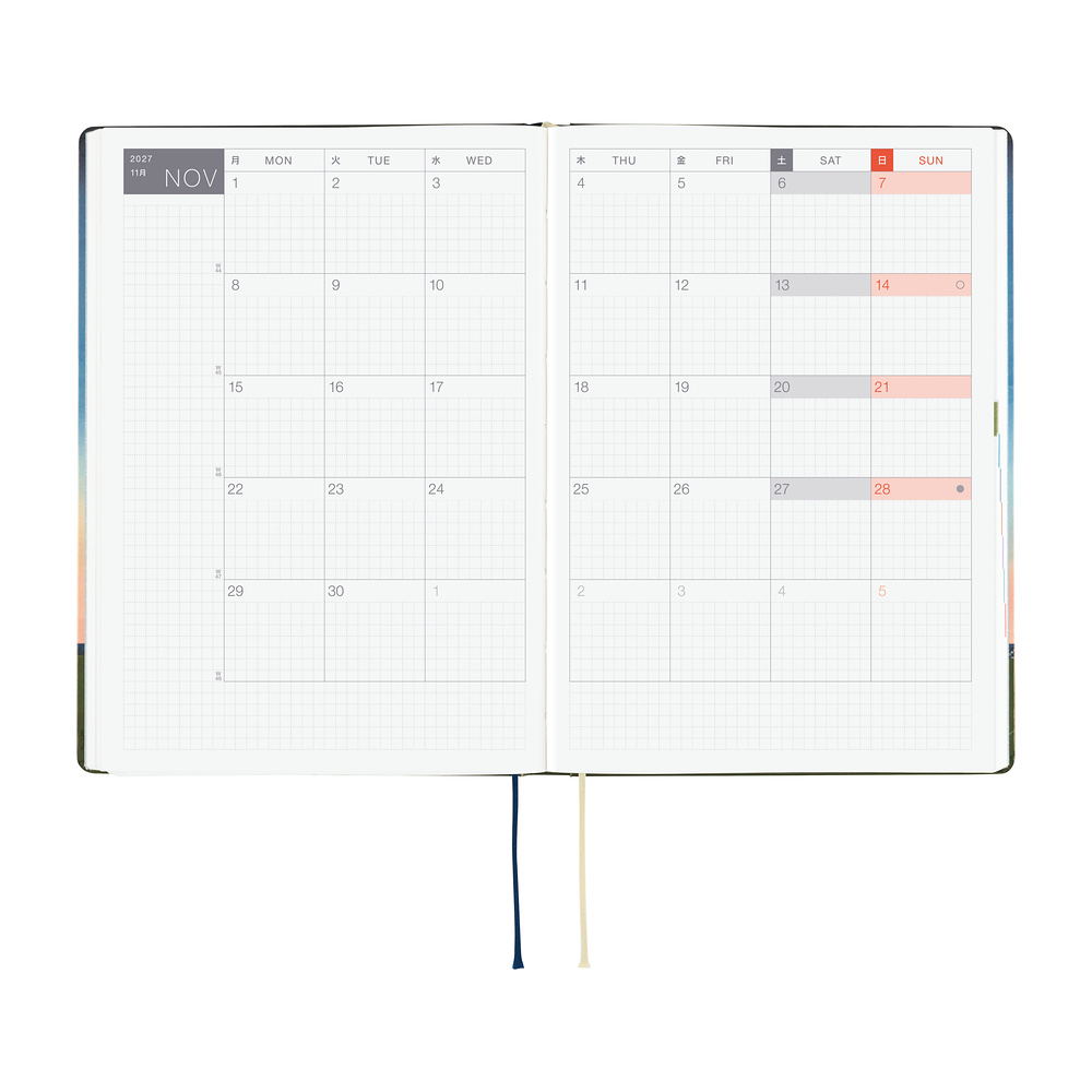 HON A5 2027 englisch – Hiroko Kubota: String Telephone Until the Moon is Full | Hobonichi