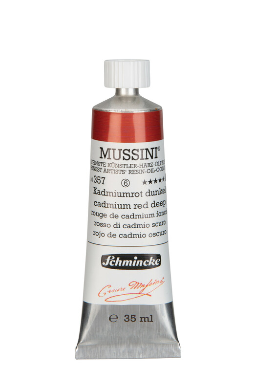 357 - Kadmiumrot dunkel - 35ml - Mussini Ölfarbe von Schmincke - PG6