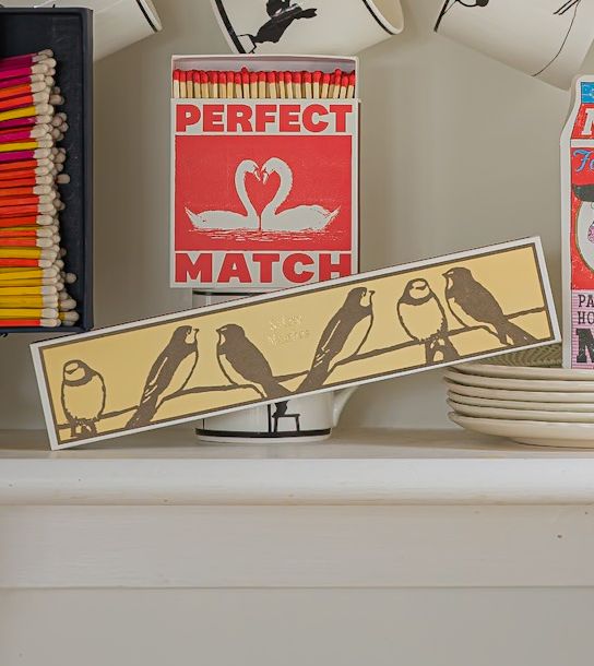 Streichhölzer lang "Swallows" - Kaminstreichhölzer von Archivist aus England