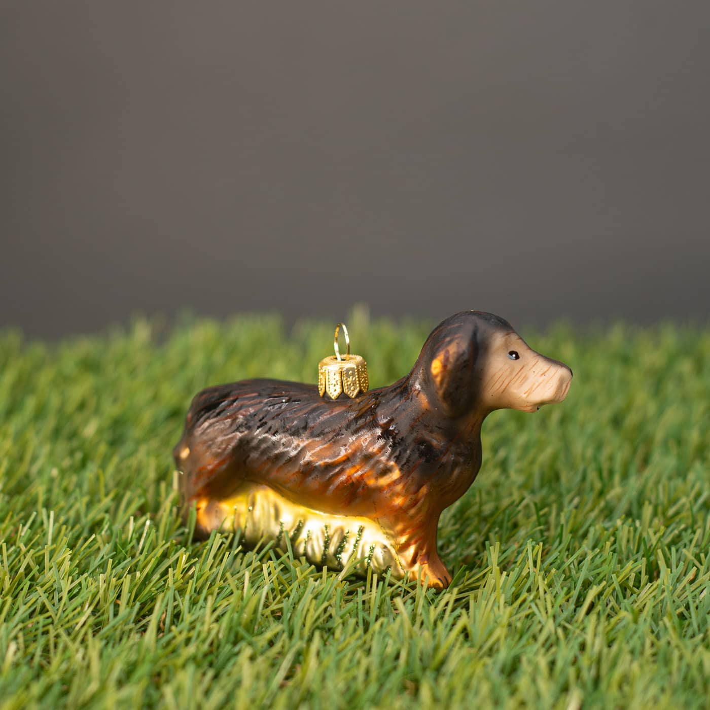 Rauhaardackel - Christbaumschmuck aus Glas von Hanco aus der Kategorie Christbaumschmuck mit der Artikelnummer 2841.01