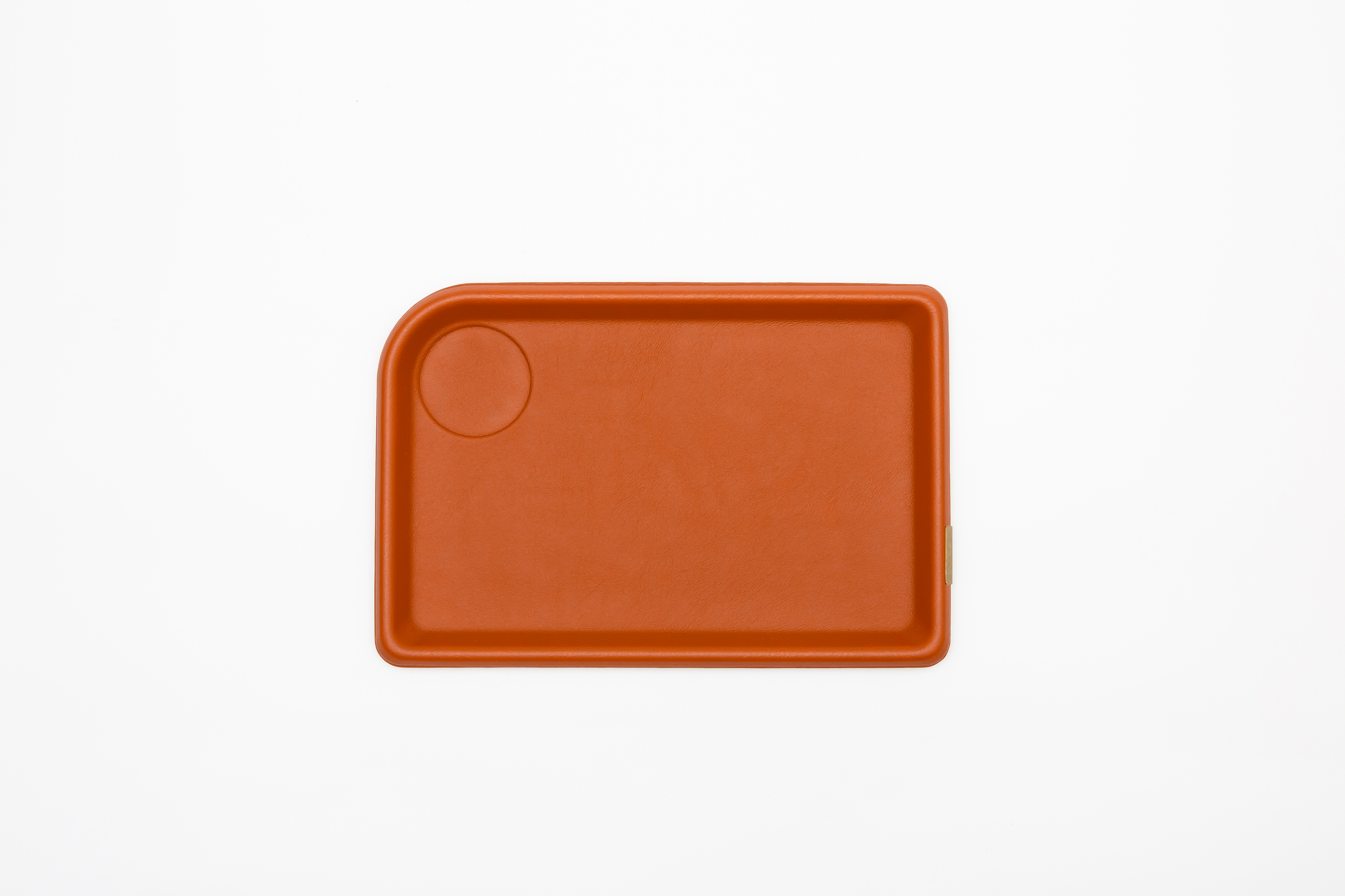 Classic Reflect - Eco Leather Tray - Brick Red - L - YSTUDIO
