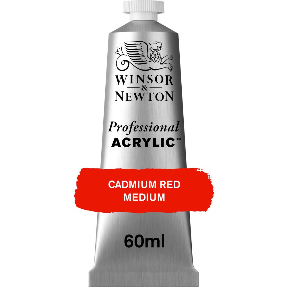 099 - Cadmium Red Medium - 60ml Professional Acrylic von Winsor&Newton - S3