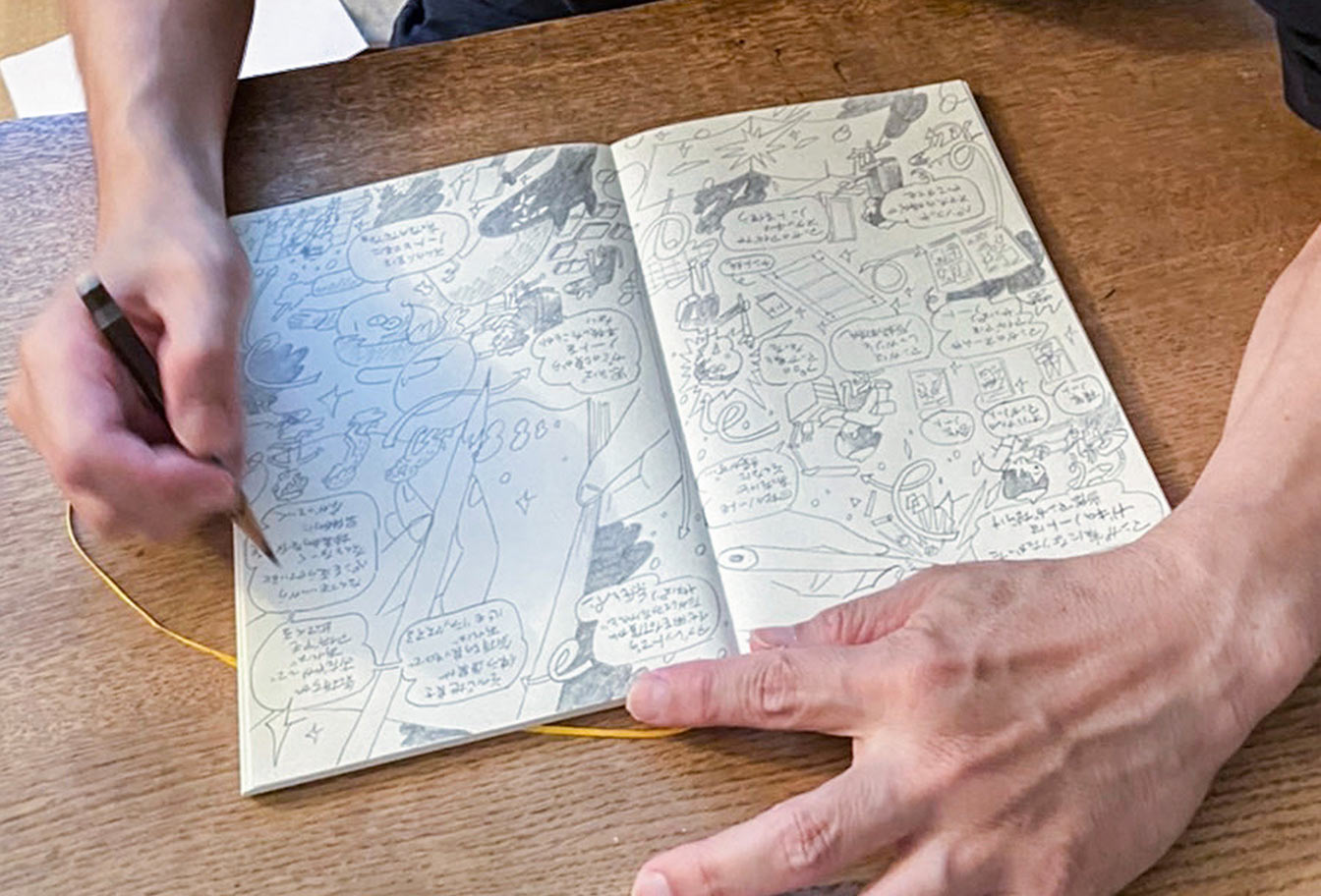 MD Notebook 15th – Edition Katsuki Tanaka - A6 - blanko / blank - Midori Notizbuch - limitiert MD Notebook 15th – Edition Katsuki Tanaka - A6 - blanko / blank - Midori Notizbuch - limitiert