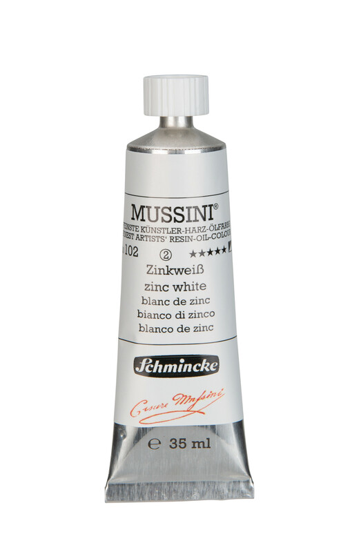 102 - Zinkweiß - 35ml - Mussini Ölfarbe von Schmincke - PG2