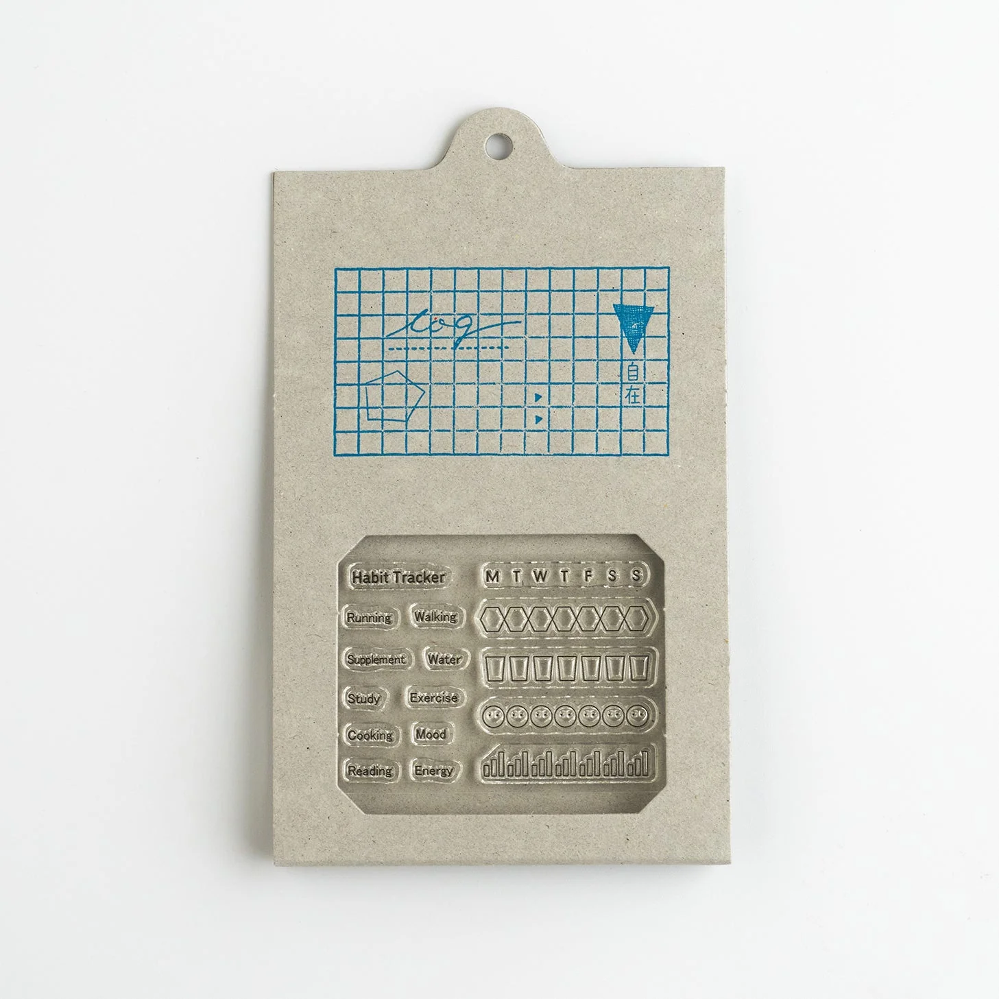 Acrylstempel Set "Jizai Hanko Log Tracker 01" - Mizushima