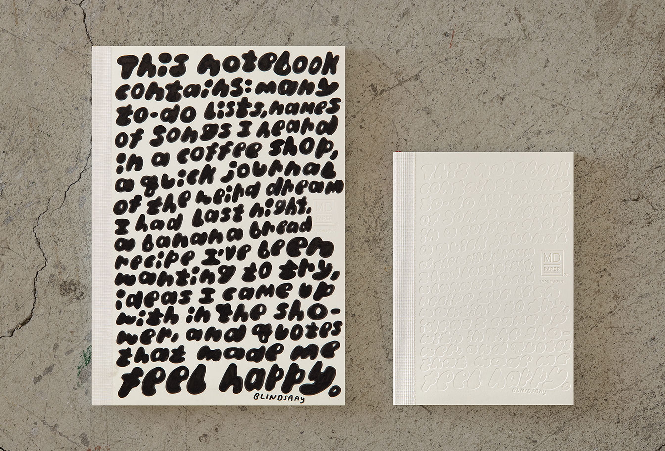 MD Notebook 15th – Edition Lindsay Arakawa - A6 - blanko / blank - Midori Notizbuch - limitiert MD Notebook 15th – Edition Lindsay Arakawa - A6 - blanko / blank - Midori Notizbuch - limitiert