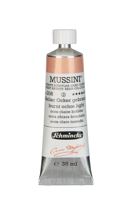 206 - Heller Ocker gebrannt - 35ml - Mussini Ölfarbe von Schmincke - PG2