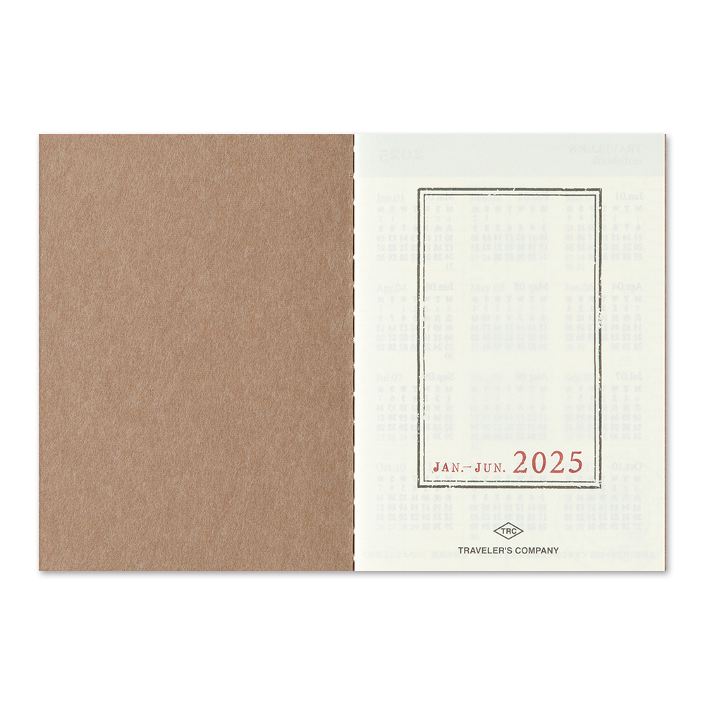 2025 Kalender (Wochenansicht) - TRAVELER'S Notebook Refill Passport