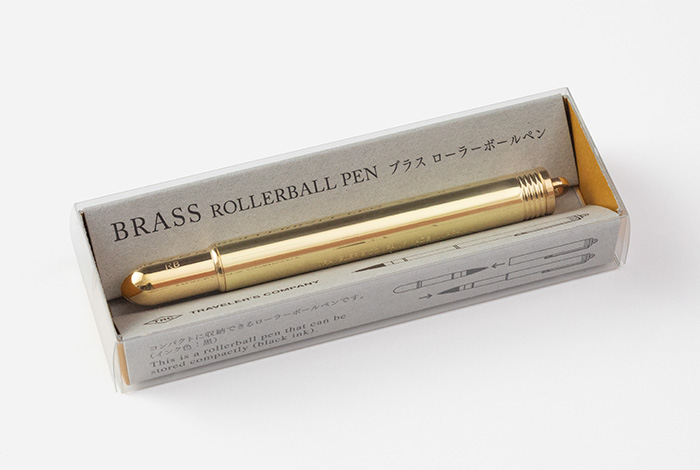 Rollerball Pen - Tintenroller aus Messing - Serie BRASS von der TRAVELER'S COMPANY JAPAN