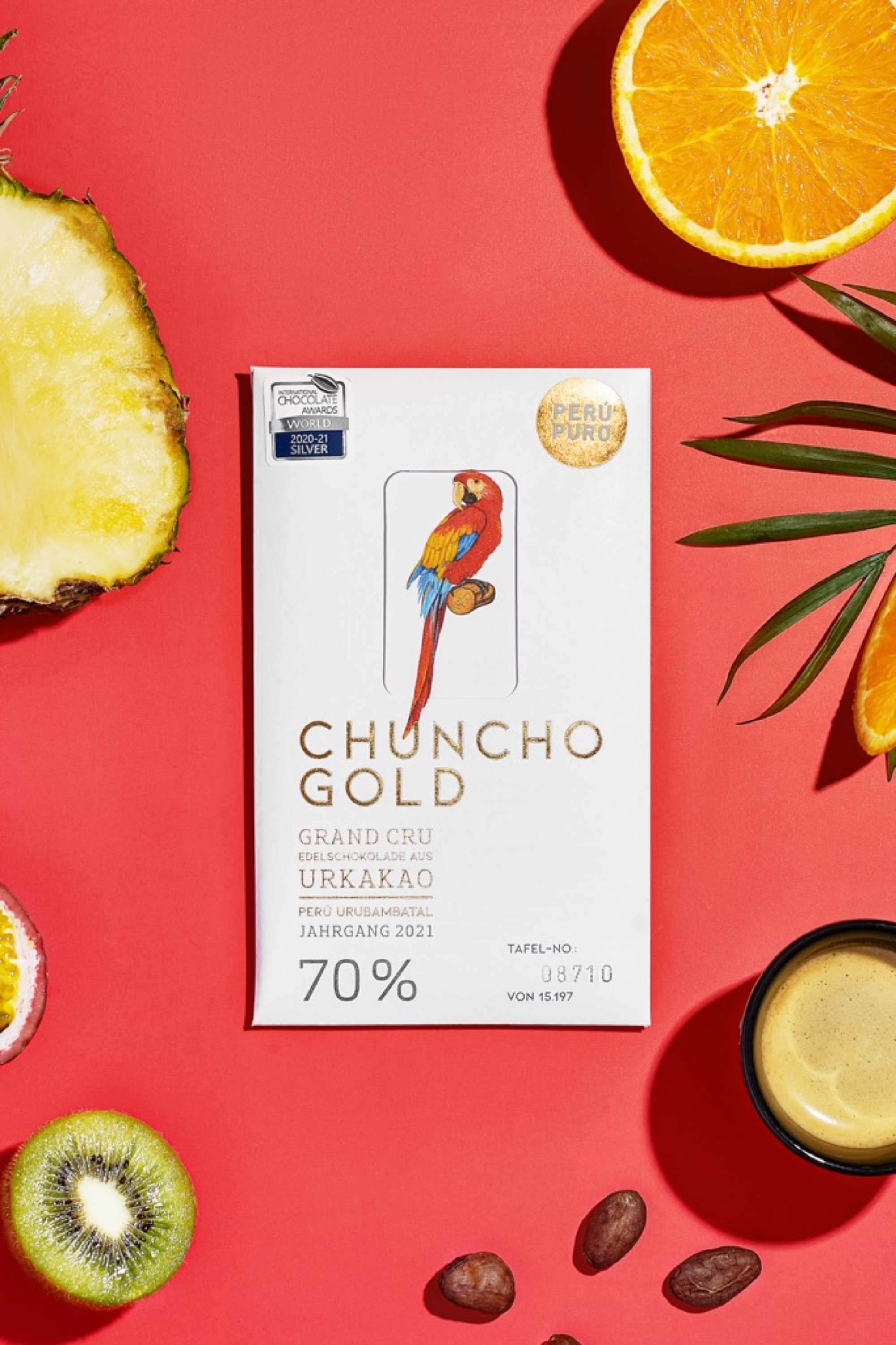 Chuncho Gold - 70% - GRAND CRU Edelschokolade aus Urkakao - Perù Puro Chuncho Gold - 70% - GRAND CRU Edelschokolade aus Urkakao - Perù Puro