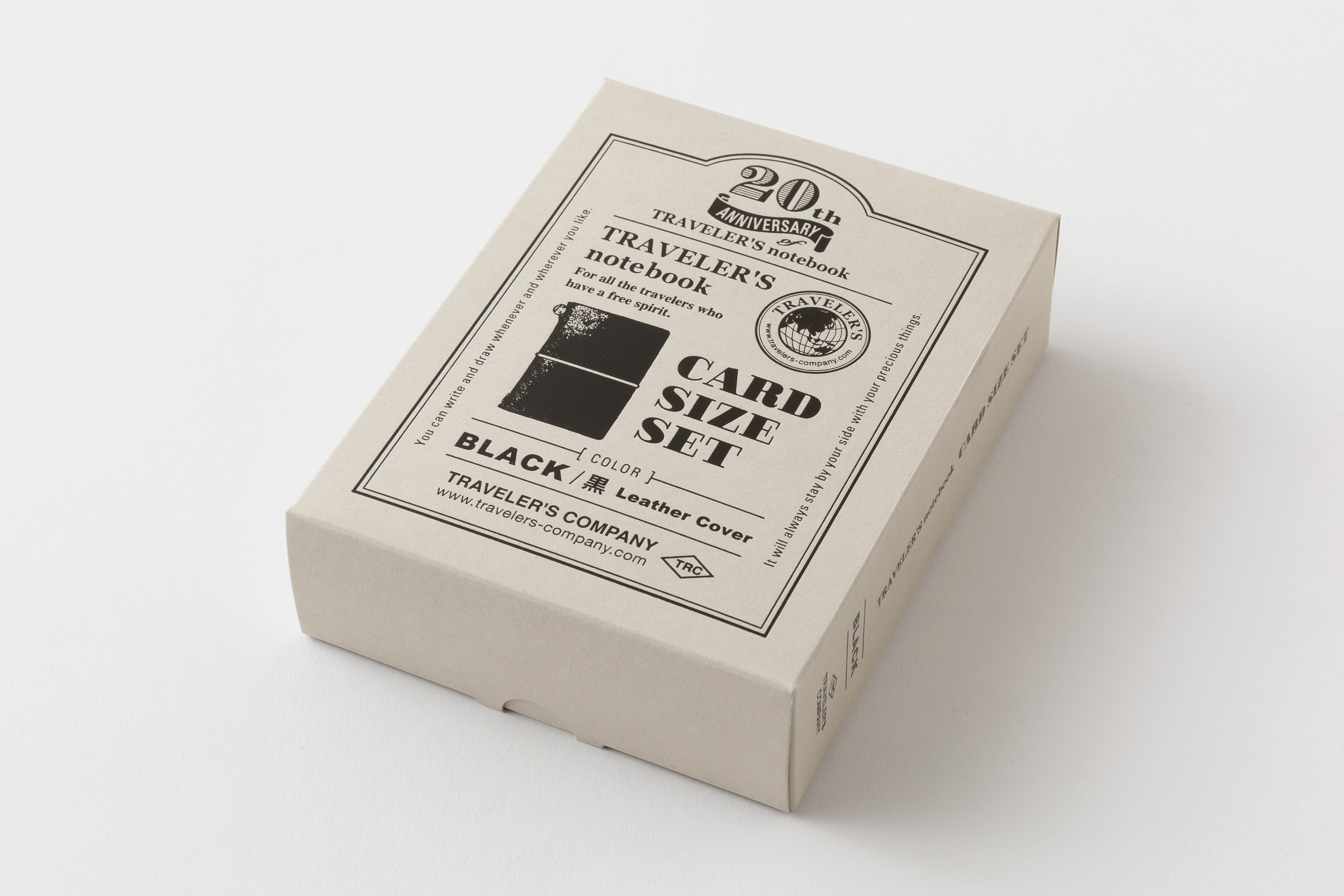 TRAVELER’S notebook Card Size – 20th Anniversary Set - Schwarz / Black