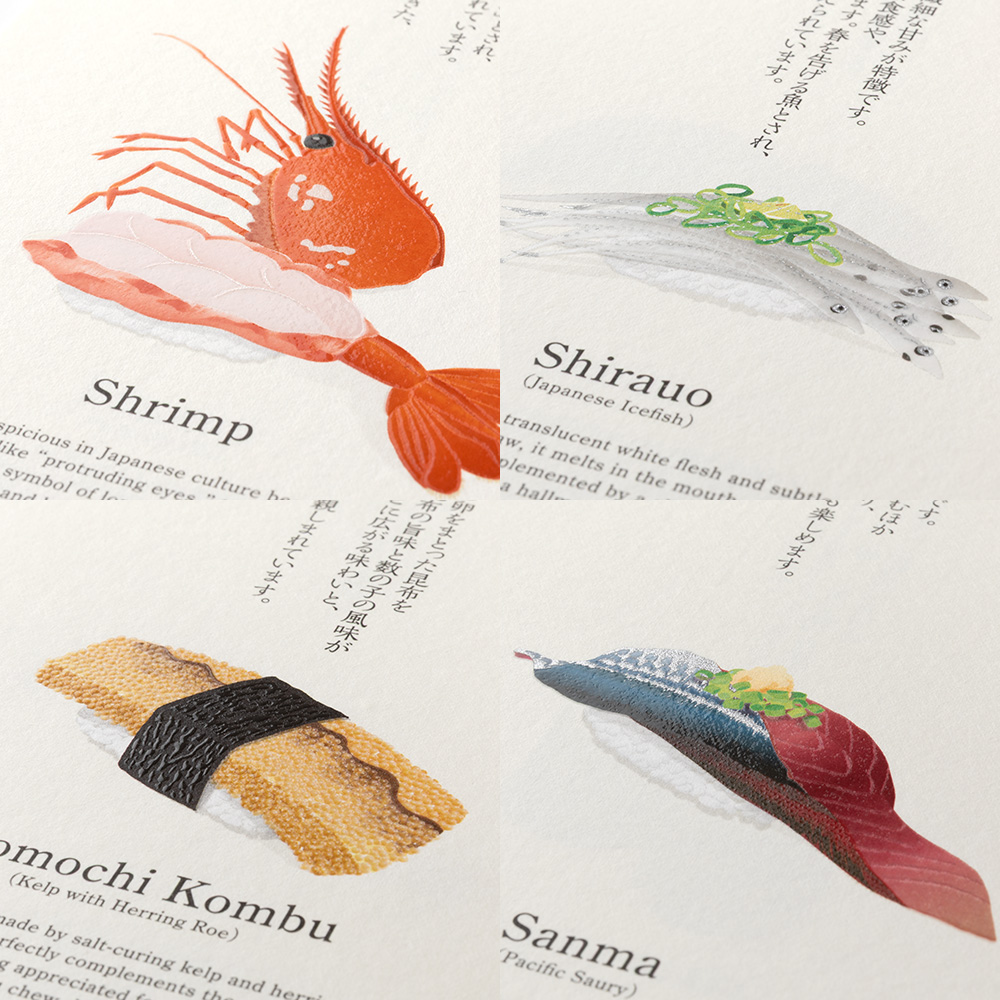 Midori Wandkalender 2026 - Echizen Washi Sushi