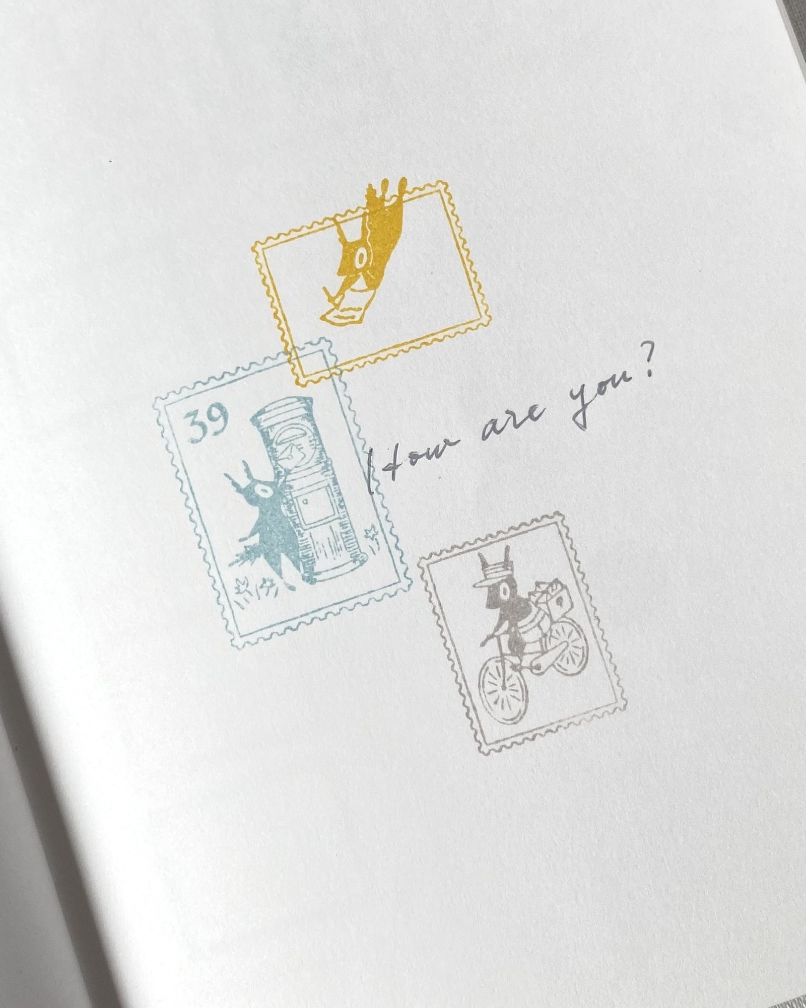 Eichhörnchen Briefmarke - Japanischer Stempel