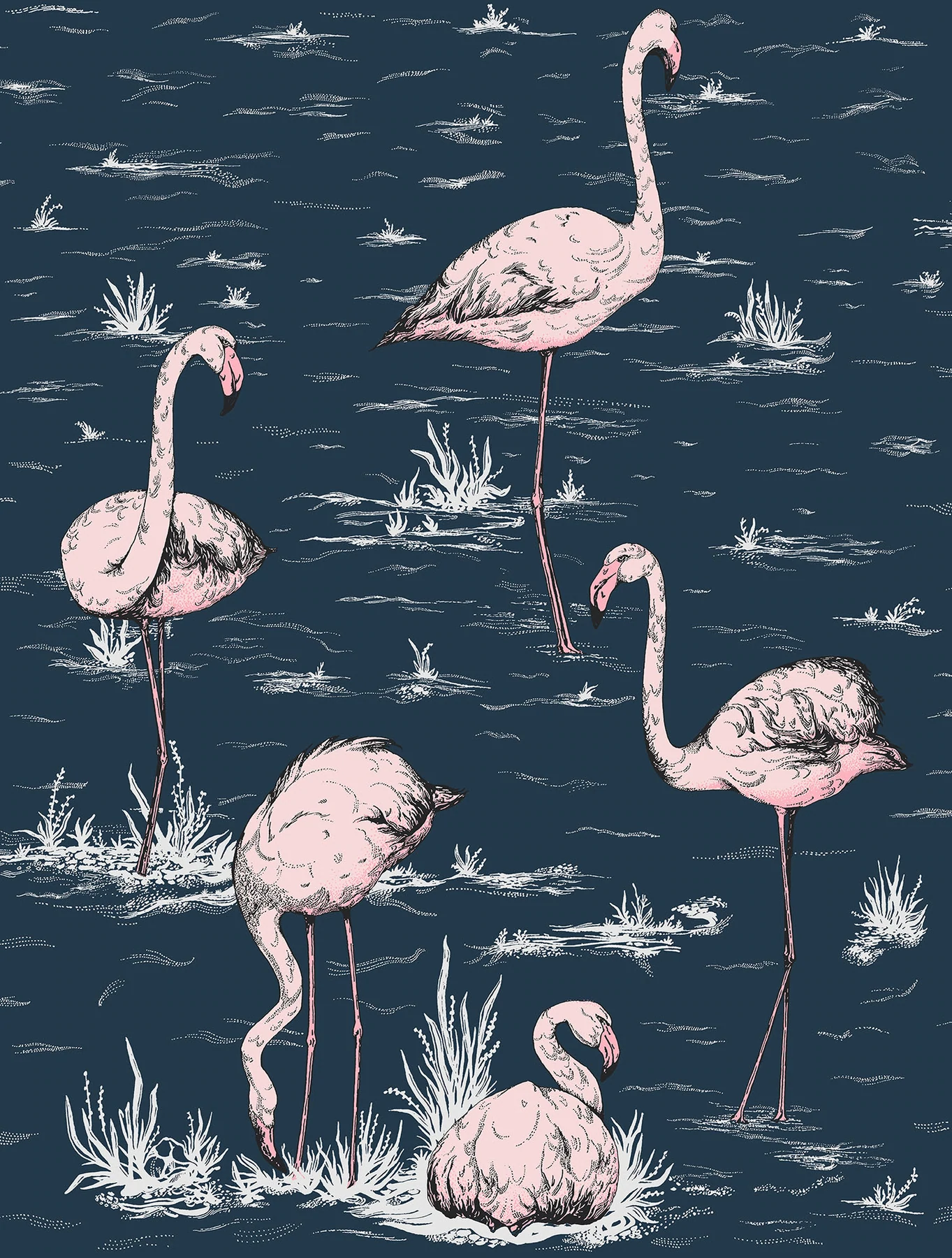 Flamingos Tapete - 112/11041 - Cole&Son - Icons