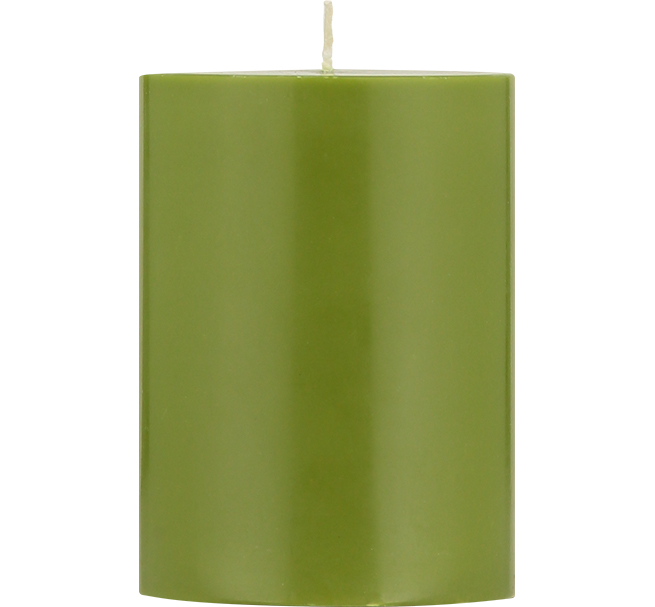 Kerze Olive - 10 cm Stumpenkerze von British Colour Standard von British Colour Standard aus der Kategorie Kerzen & Kerzenständer mit der Artikelnummer BCS413