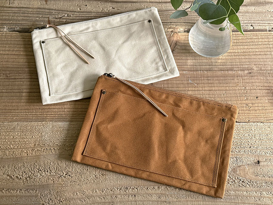 HIRA pouch / Large - Marron - Etui von Yuruliku