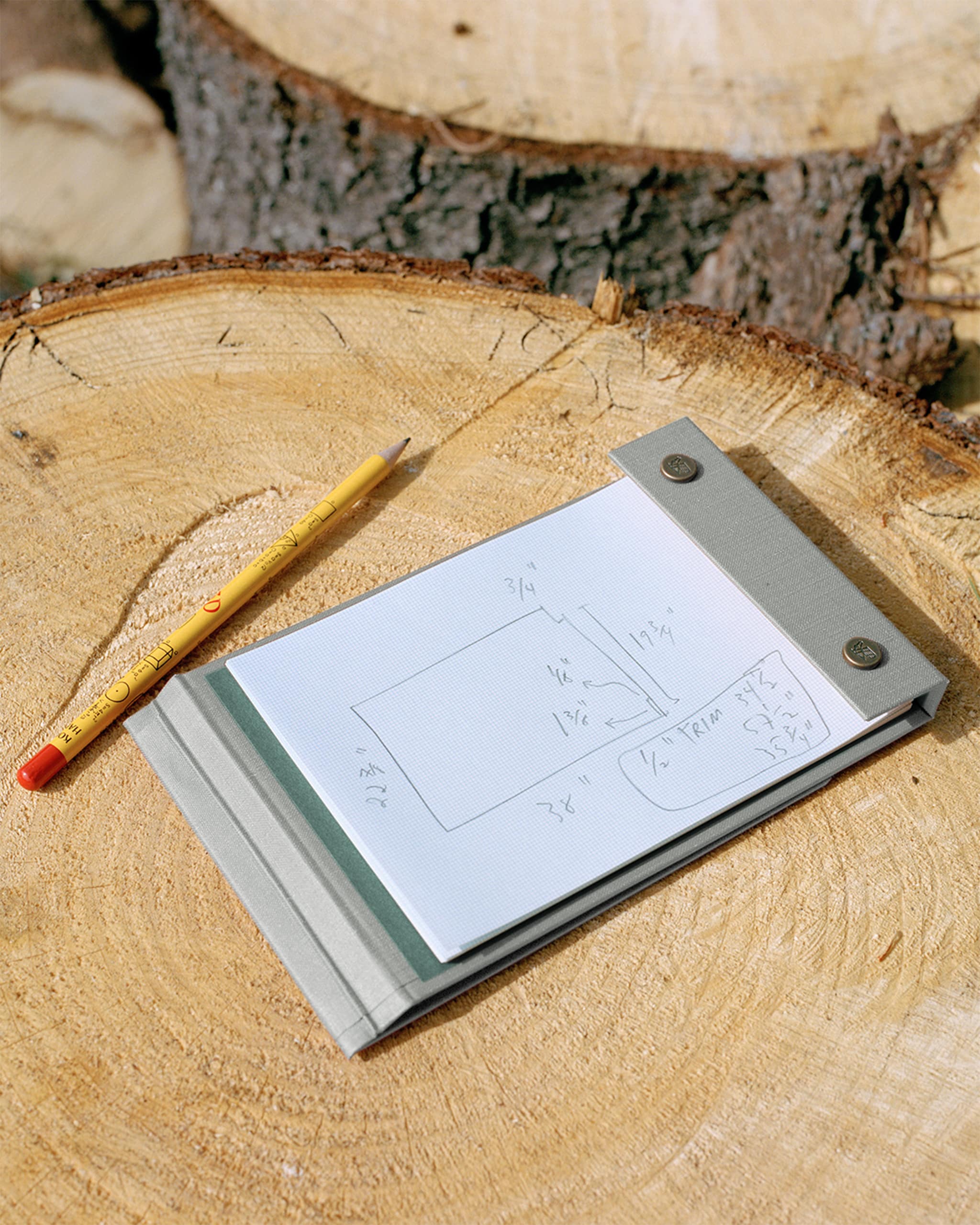 Snap Pad in A6 - Aschgrau - Klemmbrett von Postalco
