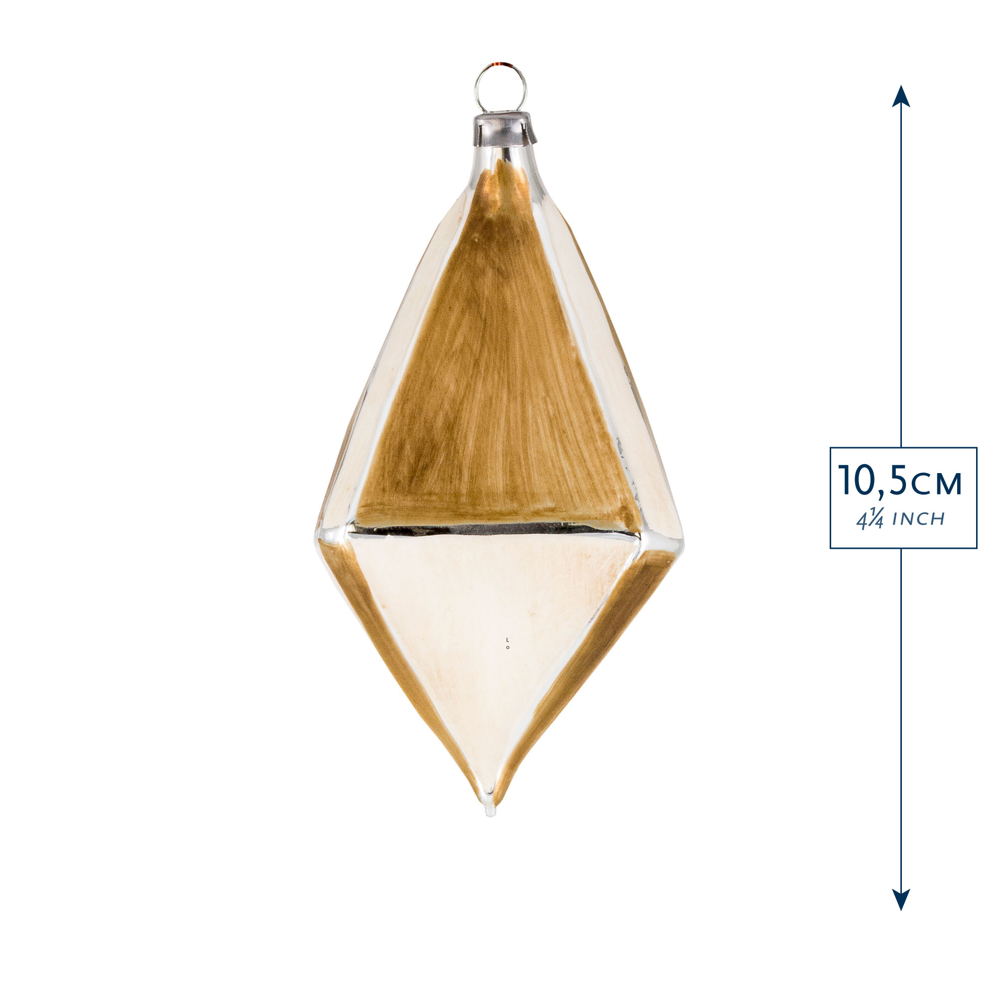 Art Déco Edition "Creme - Gold“ - 10 Teile - Christbaumschmuck aus Glas