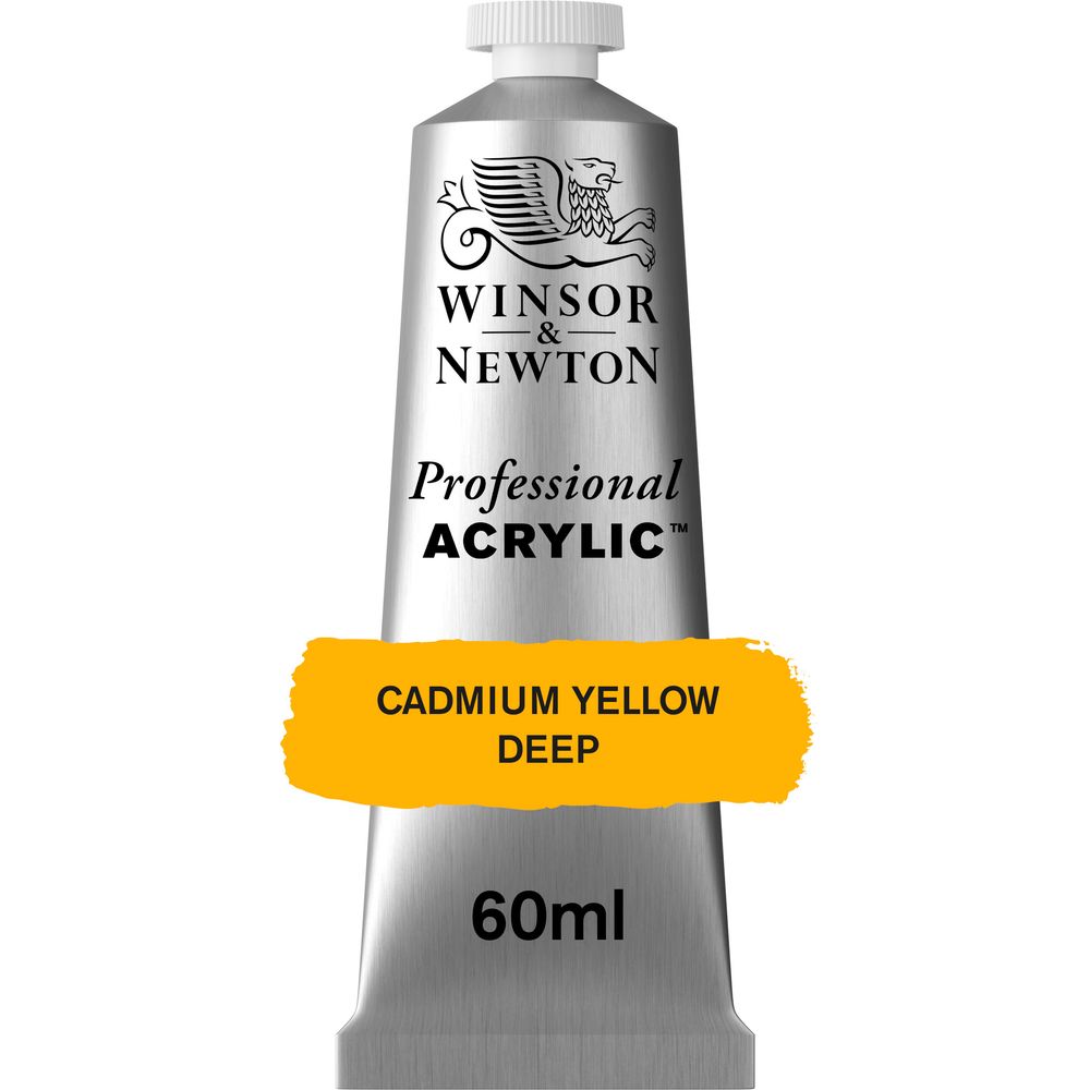 111 - Cadmium Yellow Deep - 60ml Professional Acrylic von Winsor&Newton - S3