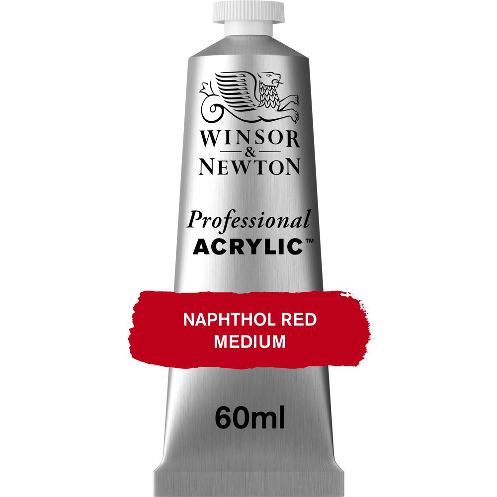 423 - Naphthol Red Medium - 60ml Professional Acrylic von Winsor&Newton - S2