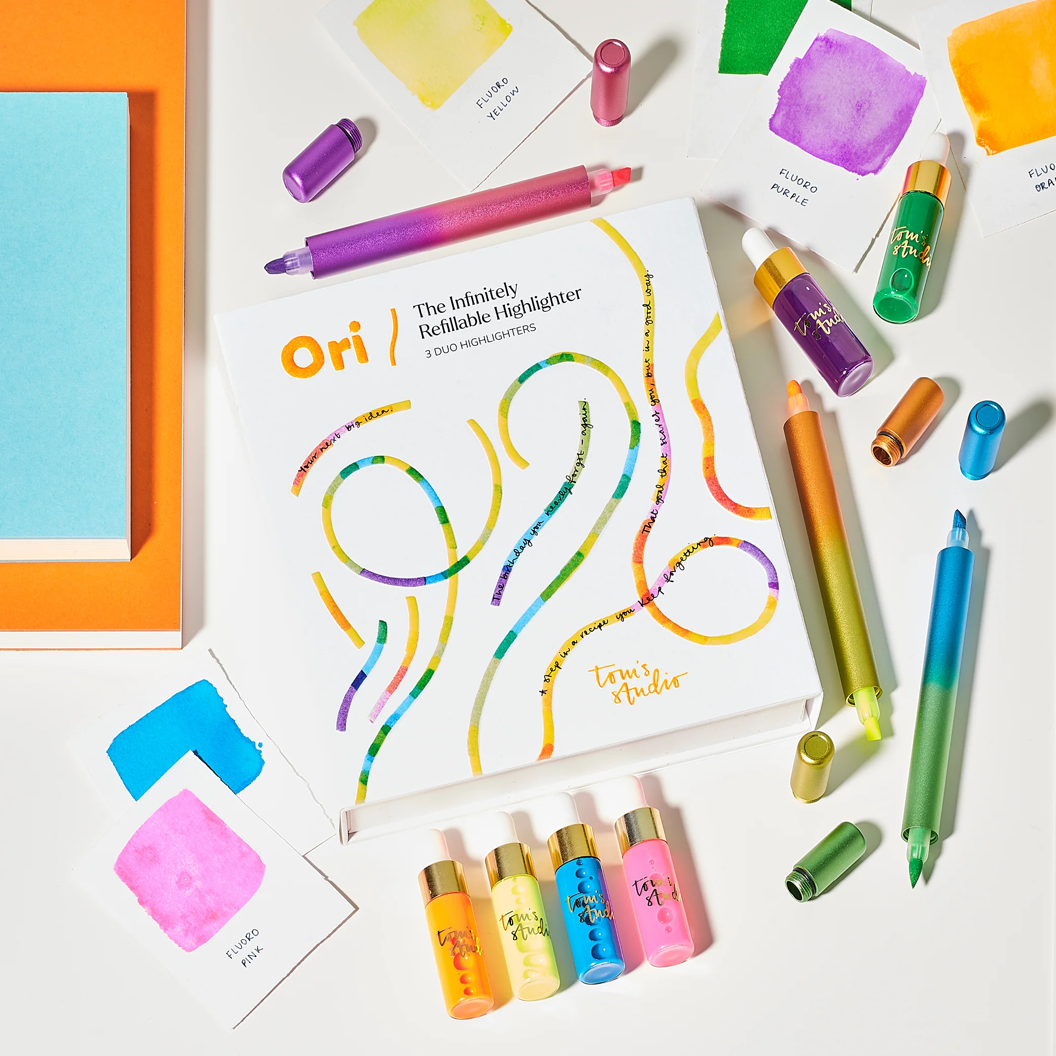 Ori 3er Set- Nachfüllbare Marker von Tom's Studio