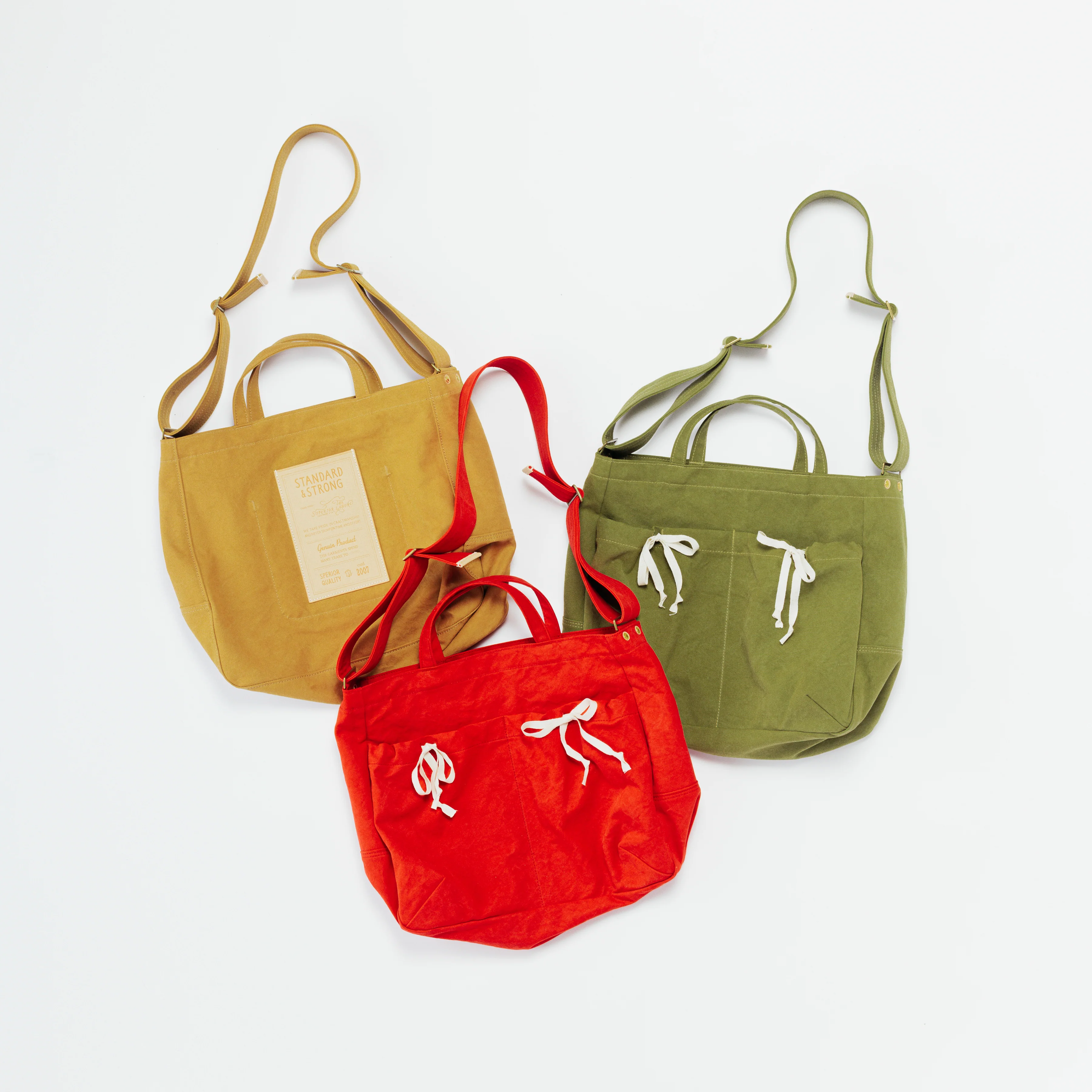 Two Pocket Shoulder Bag - Schultertasche aus Baumwolle - The Superior Labor - *Pre-order/Vorbestellung* Two Pocket Shoulder Bag - Schultertasche aus Baumwolle - The Superior Labor - *Pre-order/Vorbestellung*