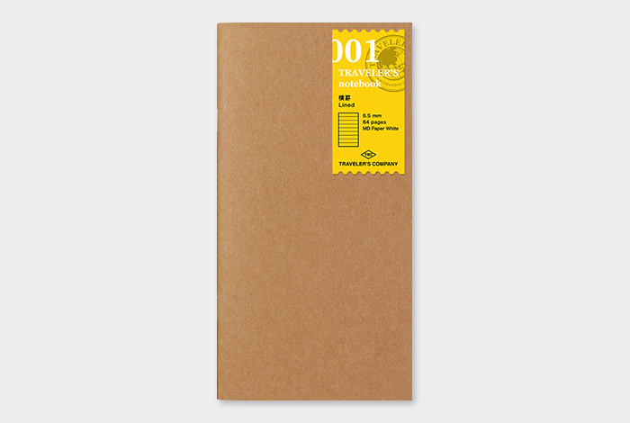 001 - liniertes Notizbuch - TRAVELER'S Notebook Refill-14245006-TRAVELER'S COMPANY JAPAN-Einlagen und Zubehör für Größe "Regular" 001 - liniertes Notizbuch - TRAVELER'S Notebook Refill von TRAVELER'S COMPANY JAPAN aus der Kategorie Einlagen und Zubehör für Größe "Regular" mit der Artikelnummer 14245006