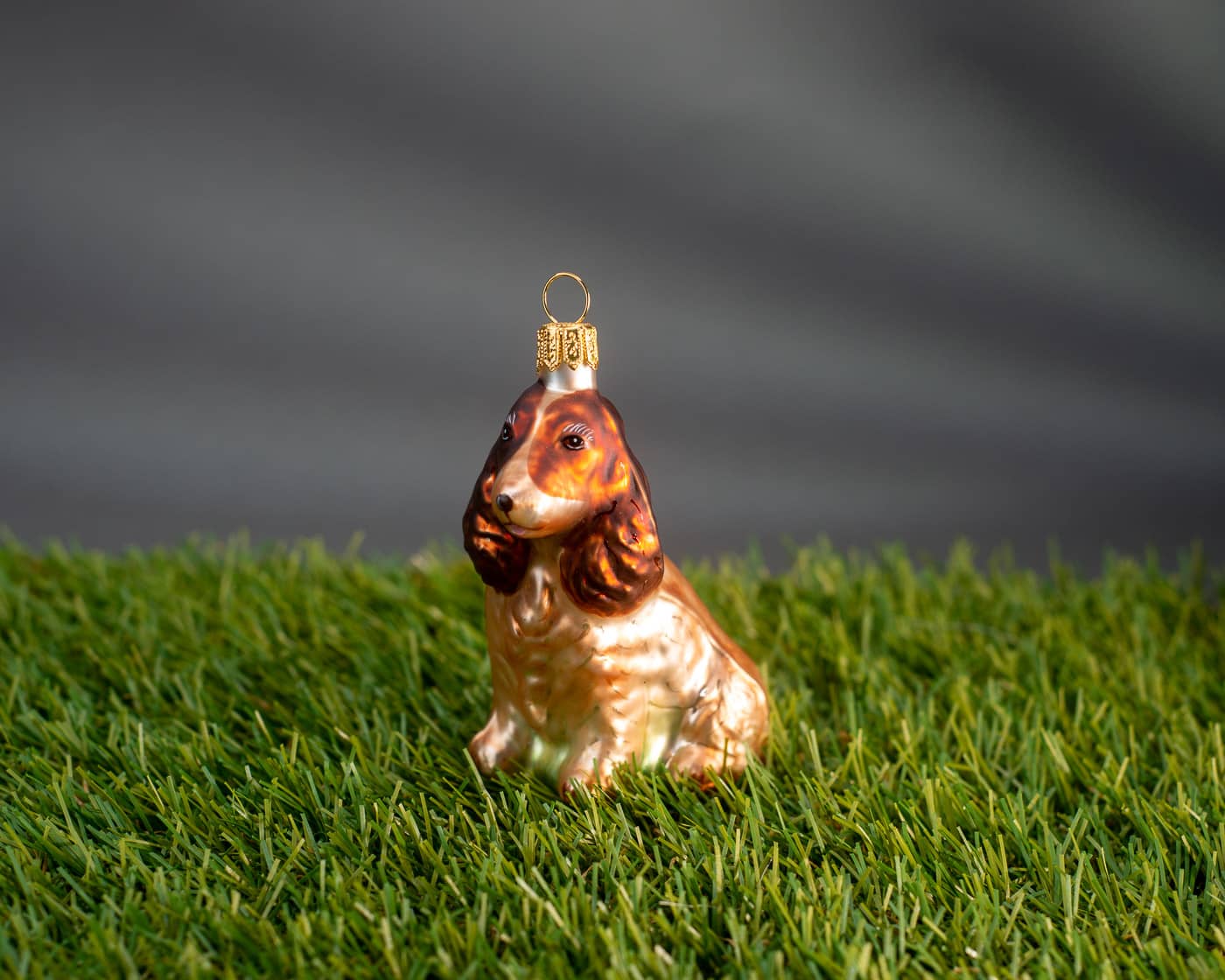 Cocker Spaniel - Christbaumschmuck aus Glas von Hanco aus der Kategorie Christbaumschmuck mit der Artikelnummer 1476.02